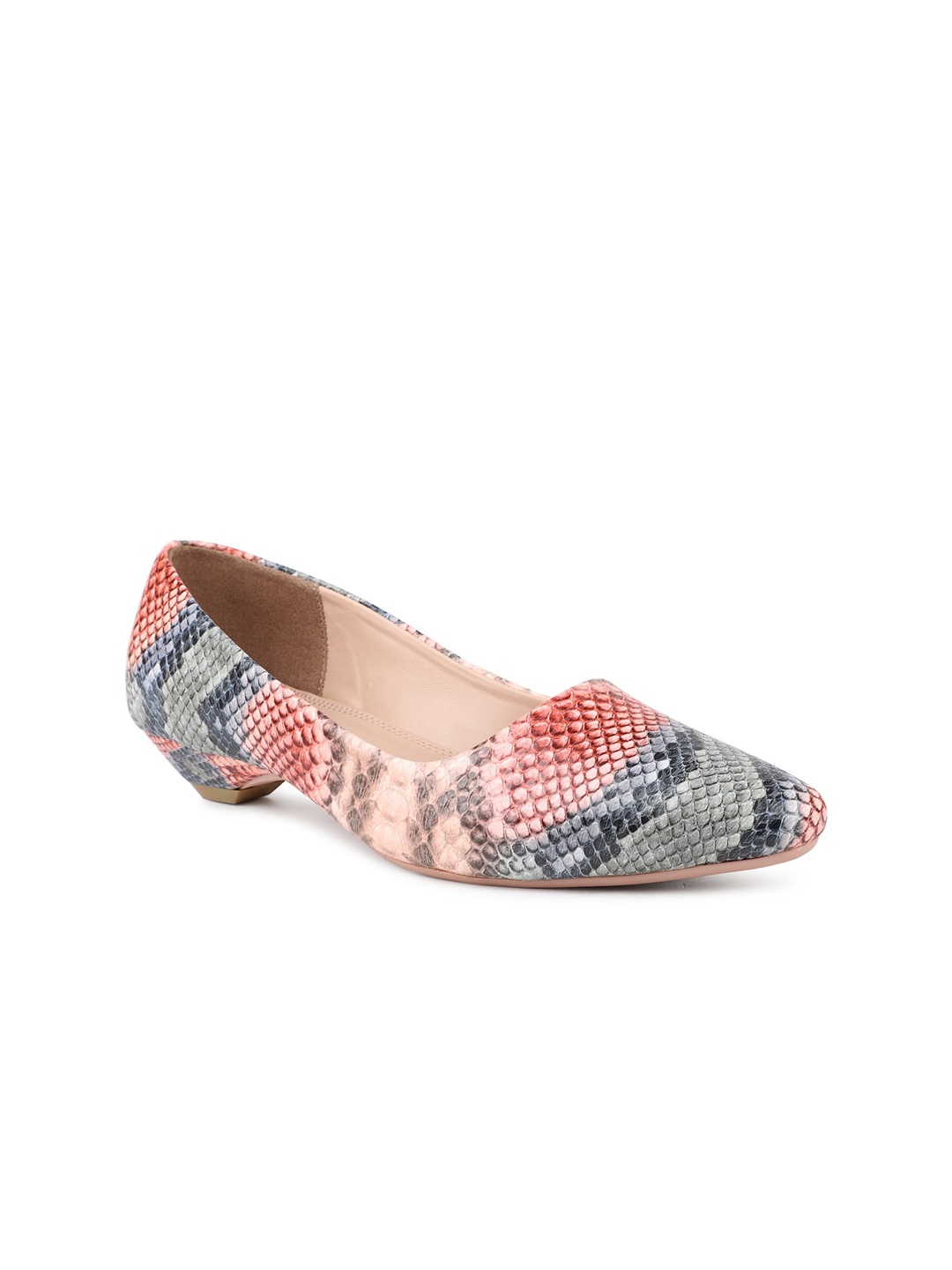 

Inc 5 Printed Kitten Heel Pumps, Pink