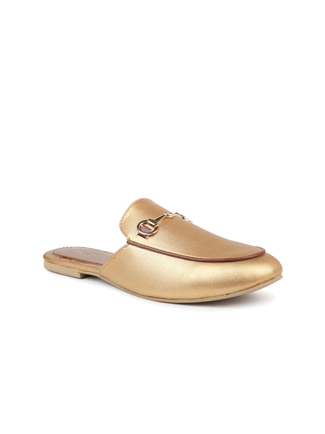 

Inc 5 Women Embellished Round Toe Mules, Gold