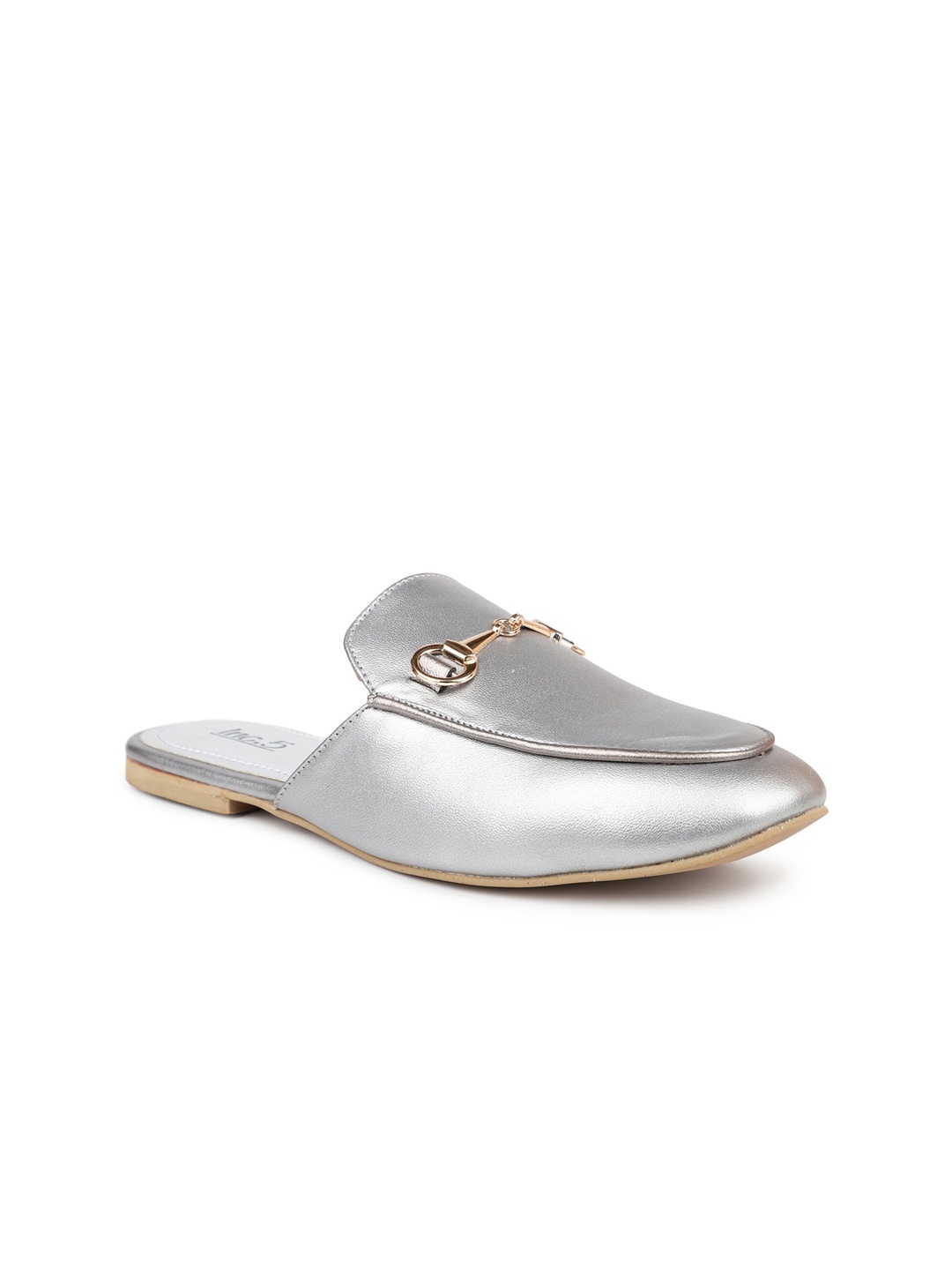 

Inc 5 Women Mules With Buckles, Silver