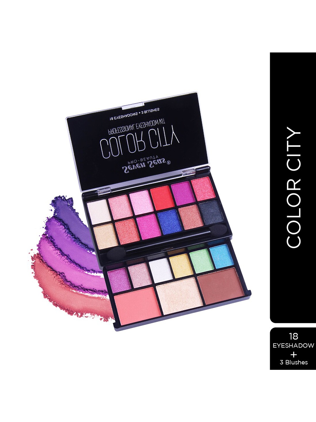 

Seven Seas Color City Professional Eyeshadow Kit 32.2g - Natural, Multi