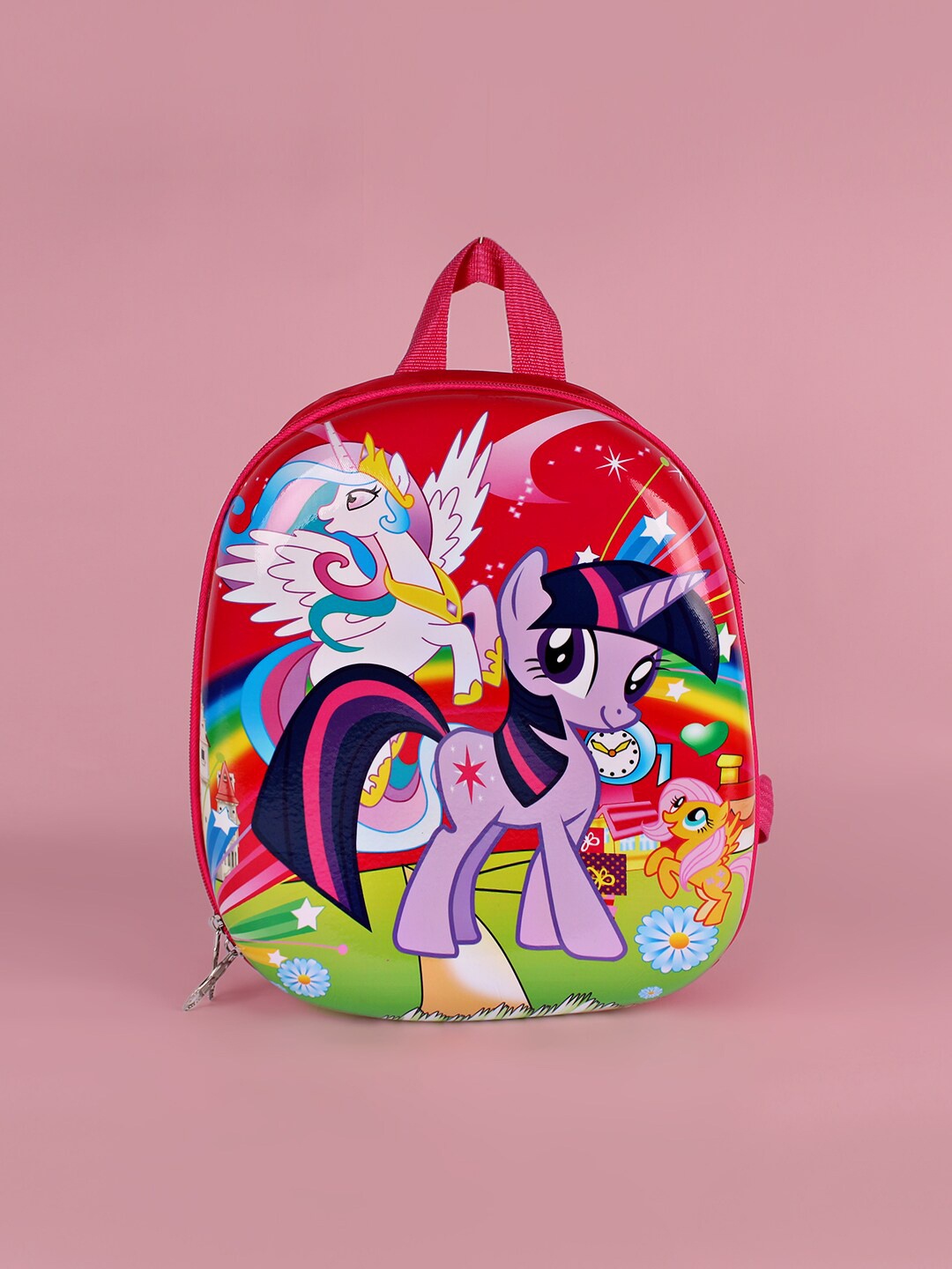 

DukieKooky Kids Graphic Printed Backpack, Red