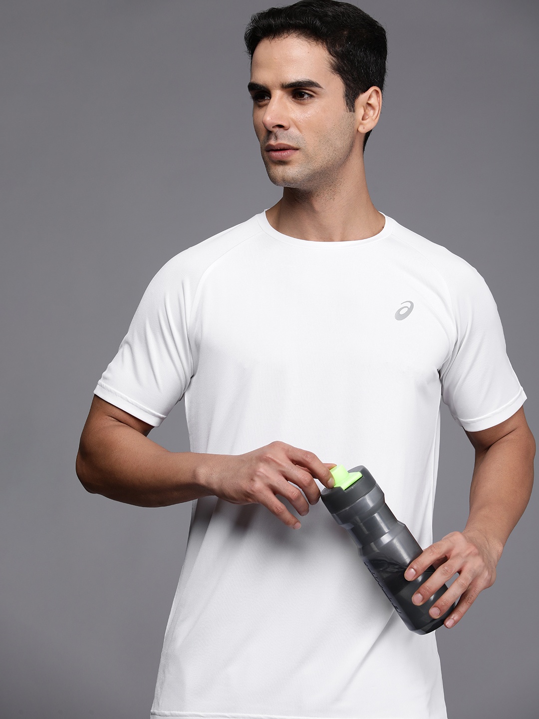 

ASICS Round Neck Raglan Sleeves Running T-shirt, White