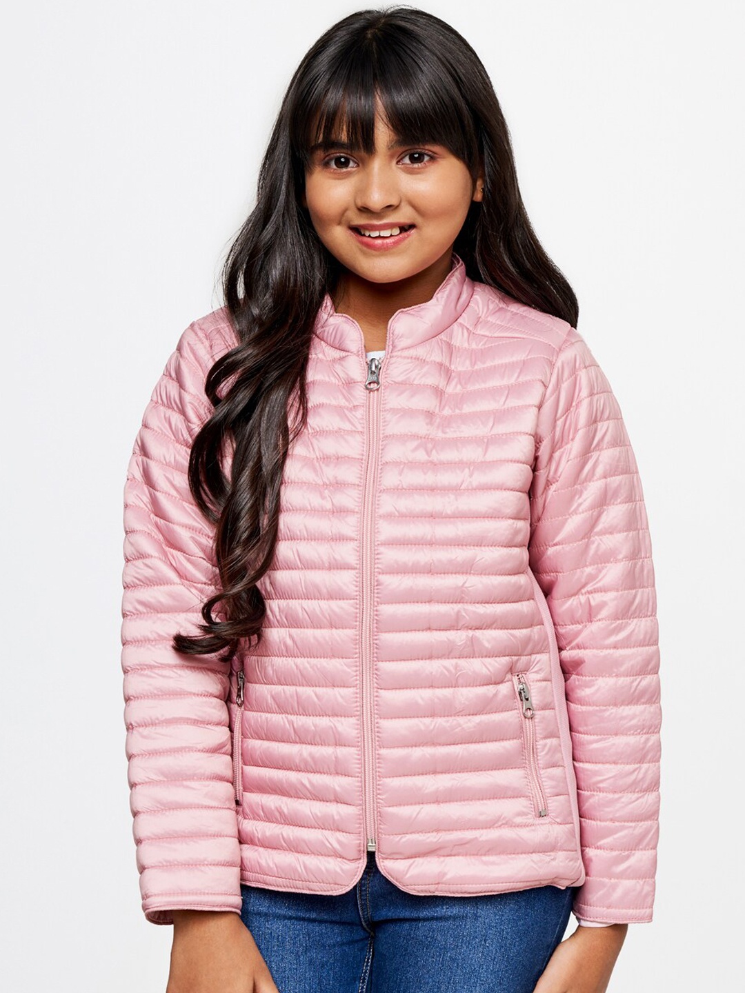 

AND Girls Padded Jacket, Pink