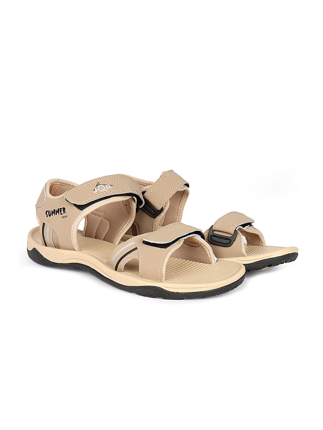 

JQR Men FLY-007 Patterned Sports Sandals, Beige