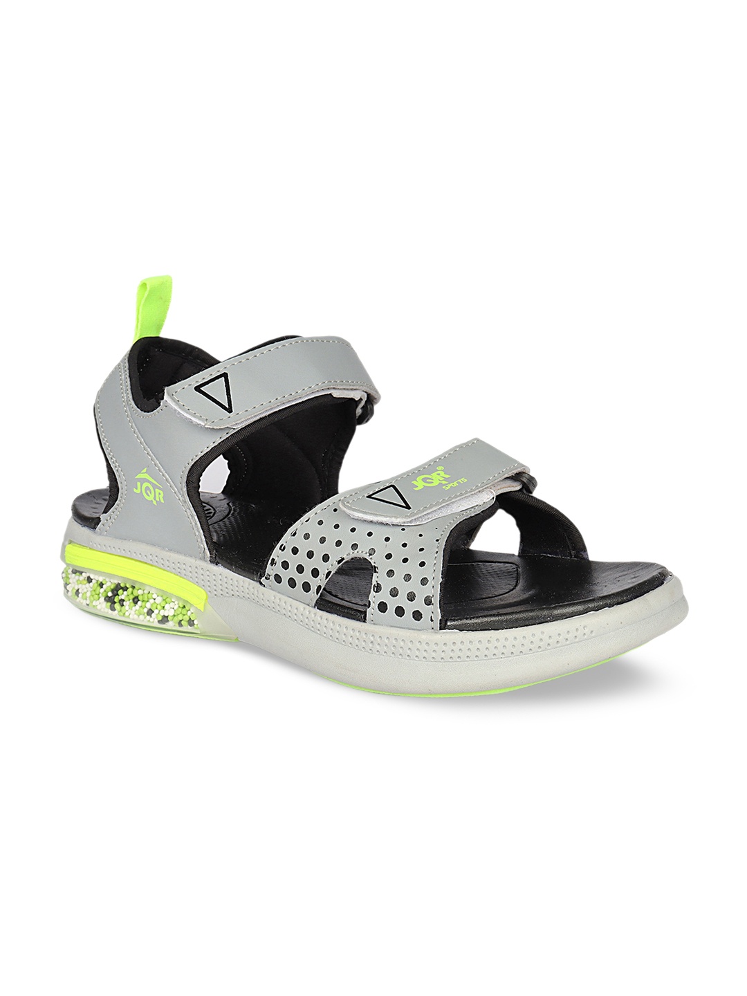 

JQR Men Patterned Sports Sandals, Grey
