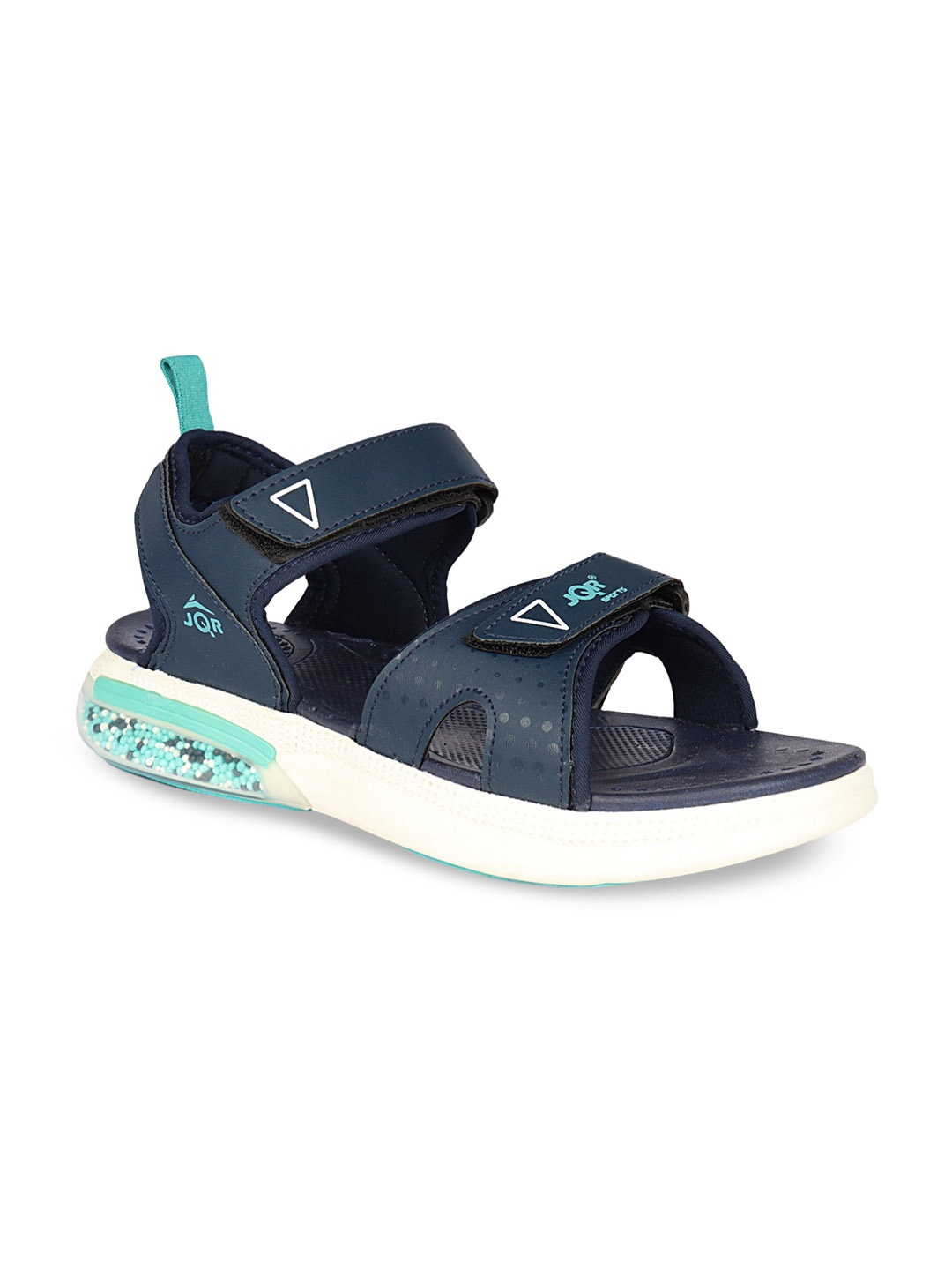 

JQR Men WEB-001 Velcro Sports Sandals, Navy blue