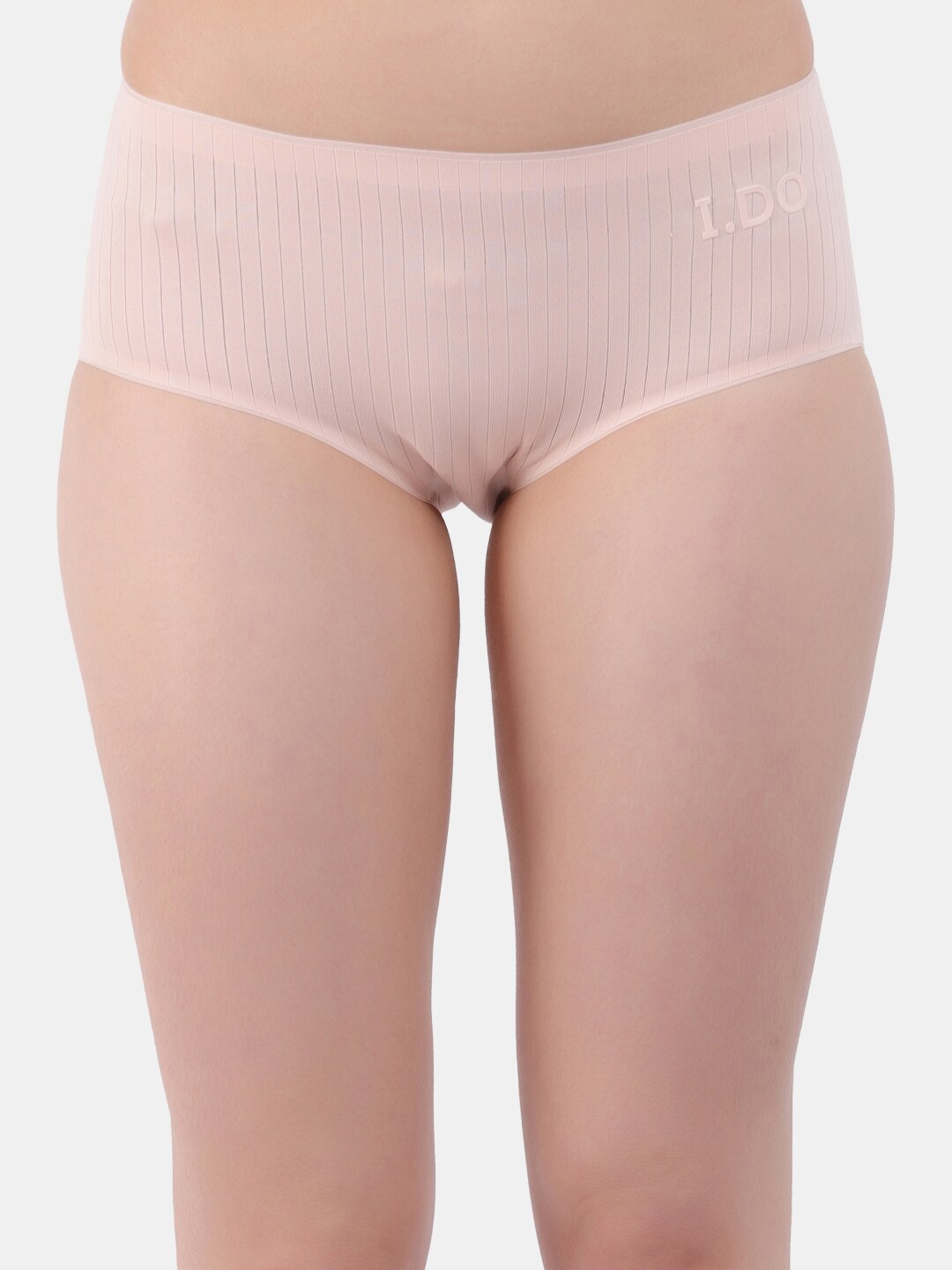 

Amour Secret Women Striped Anti Bacterial Hipster Briefs- P015N_Nud-Nude, Pink