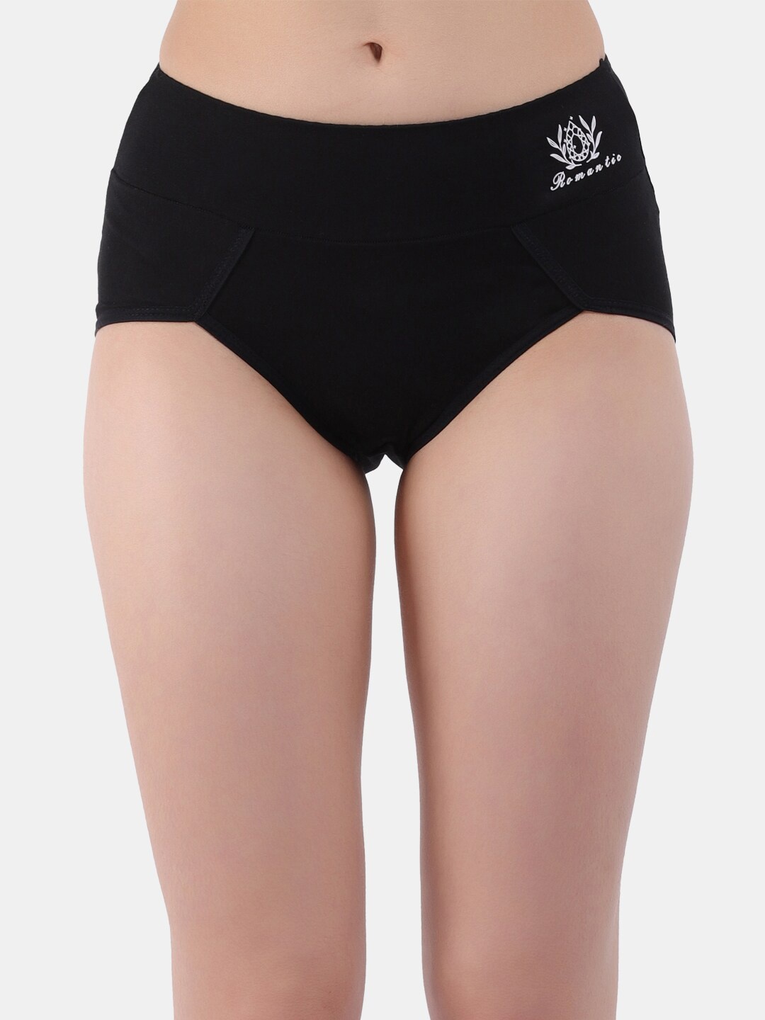 

Amour Secret Women Anti Bacterial Mid-Rise Hipster Briefs- P2130_Blk, Black