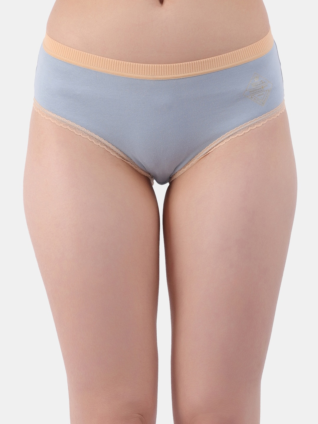 

Amour Secret Women Antimicrobial Hipster Brief, Grey