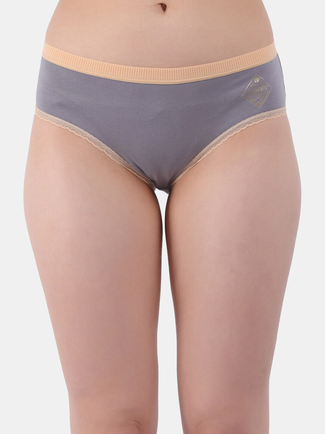 

Amour Secret Women Mid-Rise Anti Bacterial Hipster Briefs P86035_Dgry, Grey