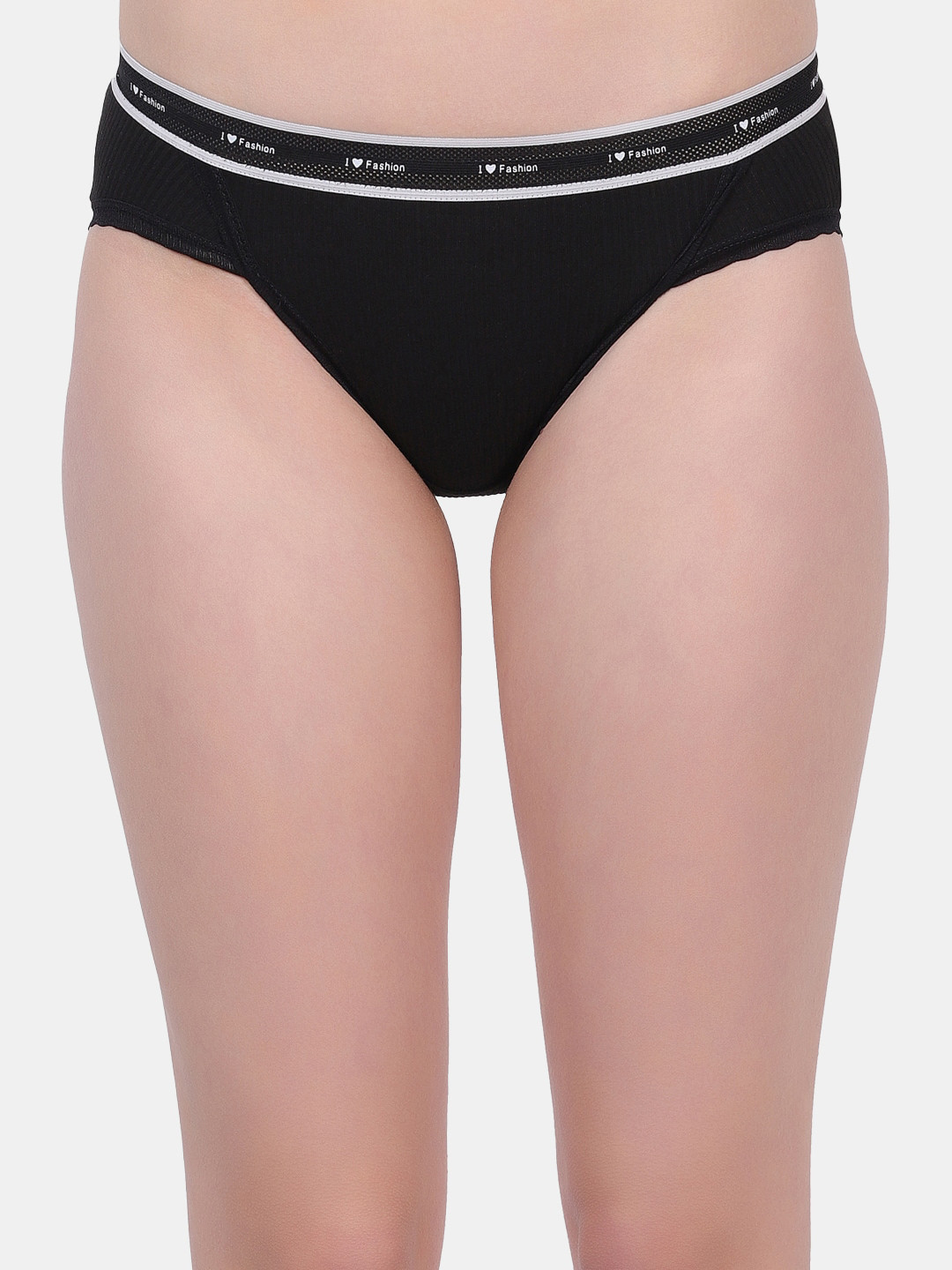 

Amour Secret Women Anti Bacterial Cotton Bikini Briefs, Black