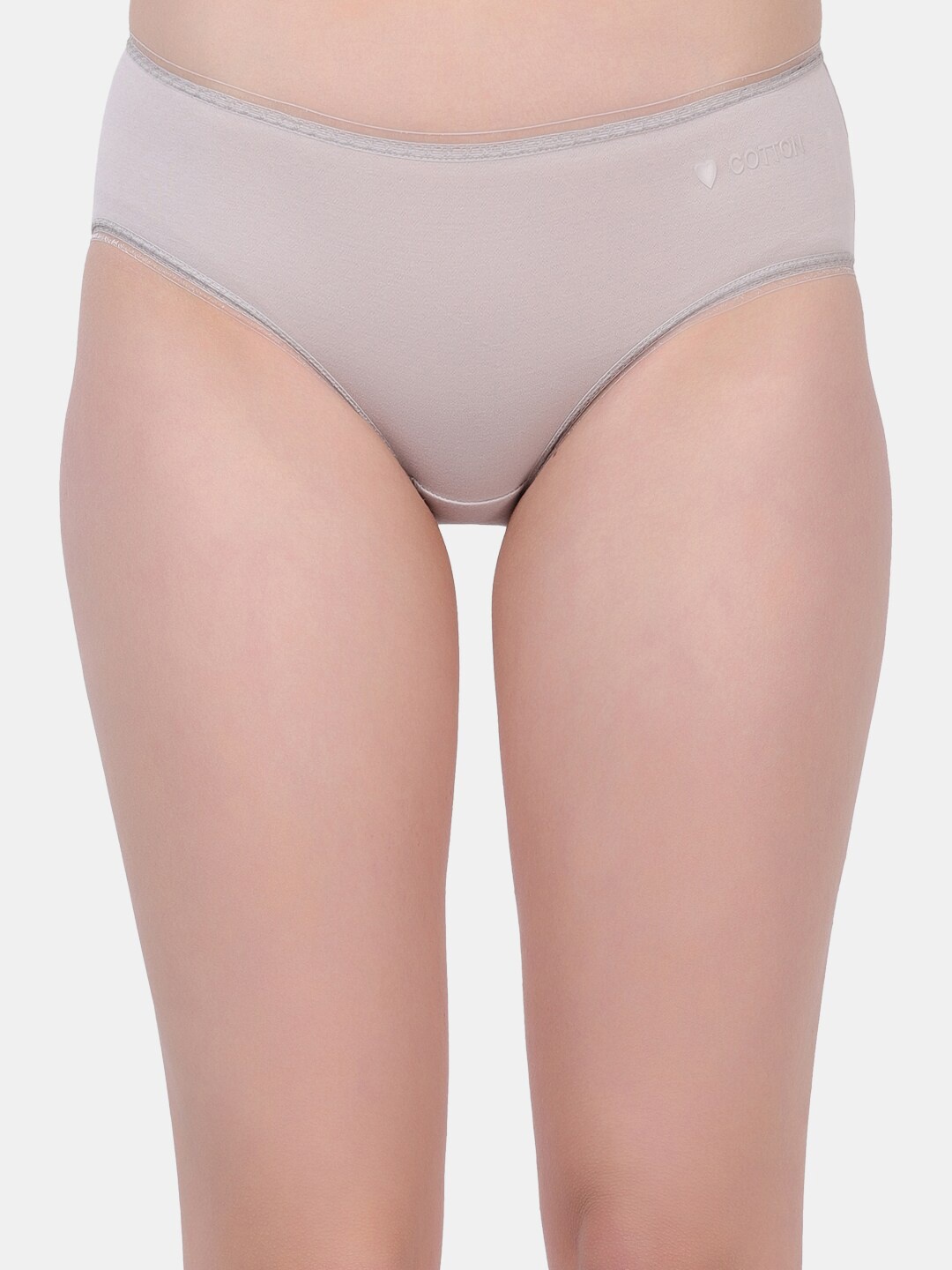 Amour Secret Women Anti Bacterial Mid-Rise Hipster Briefs- P736_Gry, Mauve