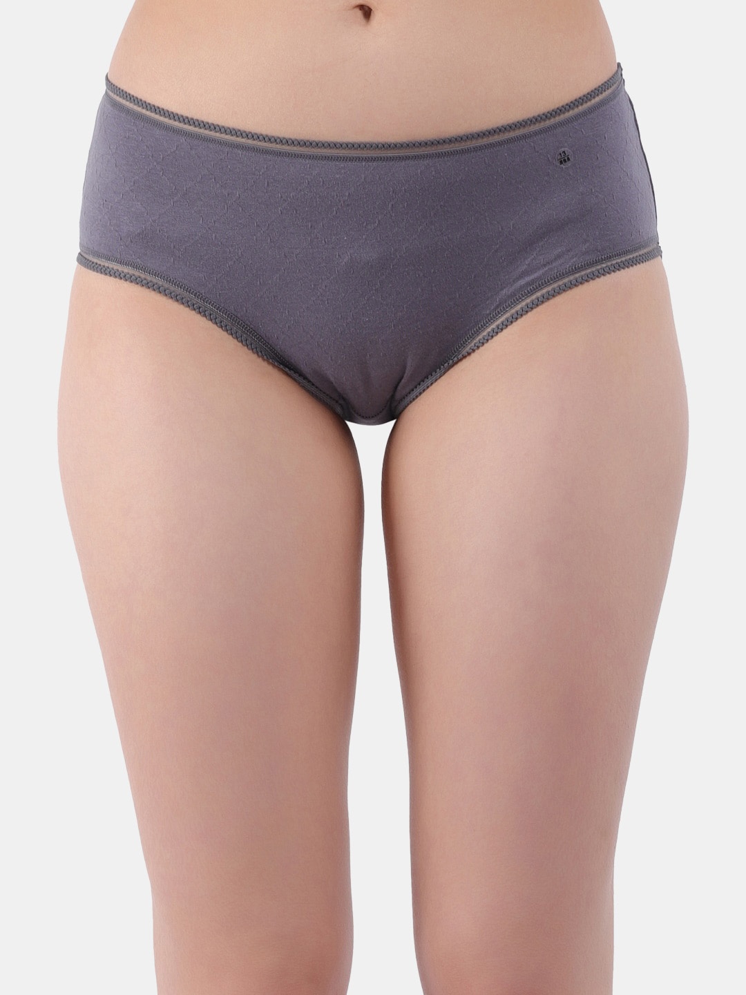 

Amour Secret Women Mid-Rise Anti Bacterial Hipster Briefs P701_Gry, Grey
