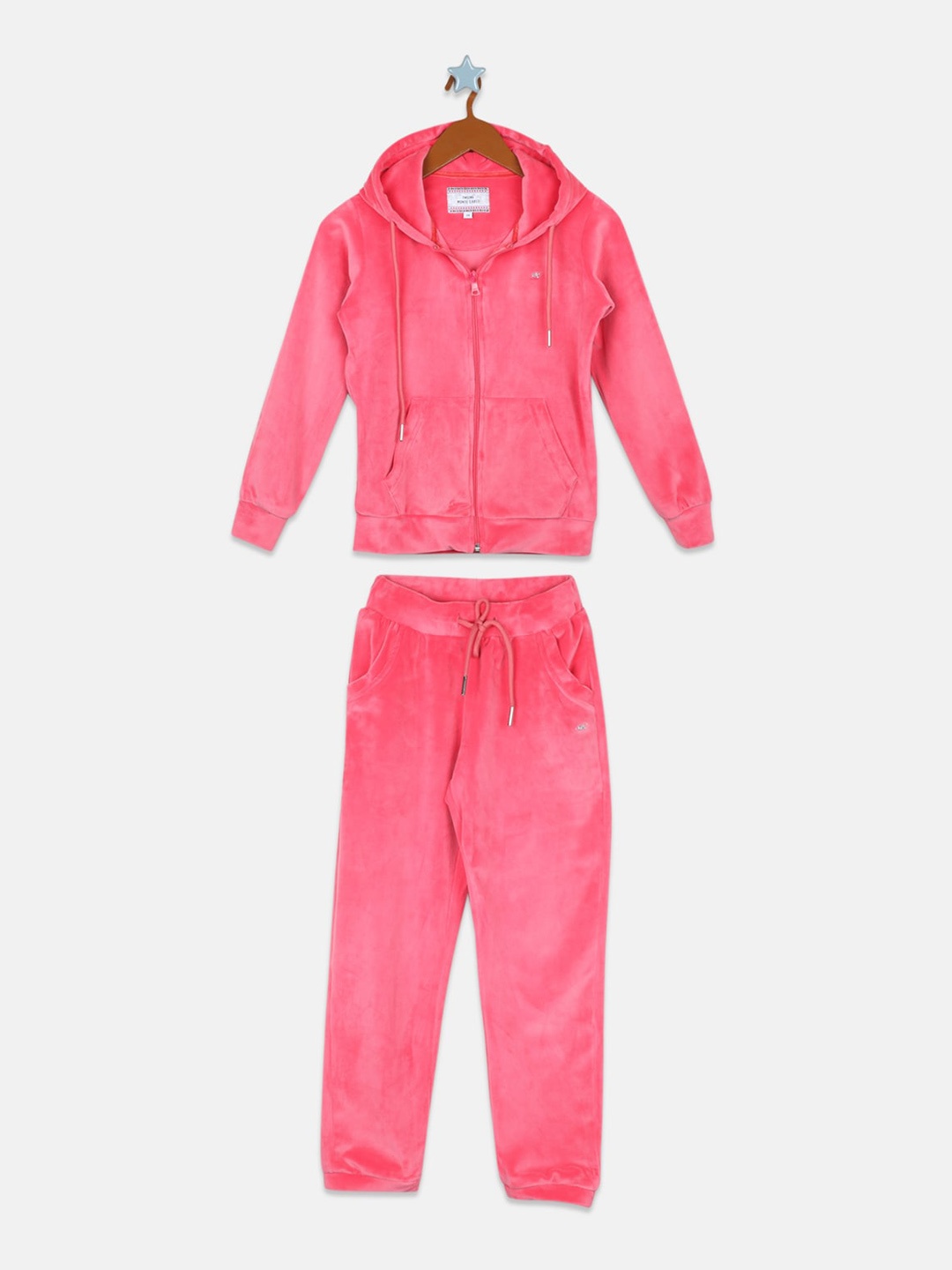 

Monte Carlo Girls Hooded Tracksuit, Pink