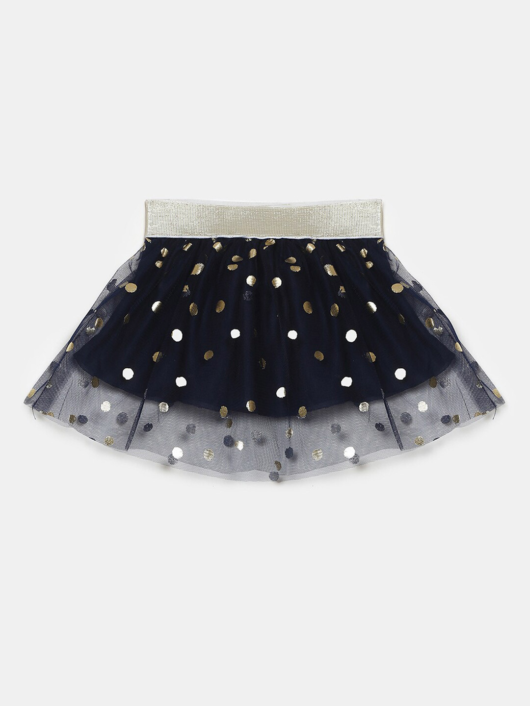 

V-Mart Infant Girls Printed Skirt, Navy blue