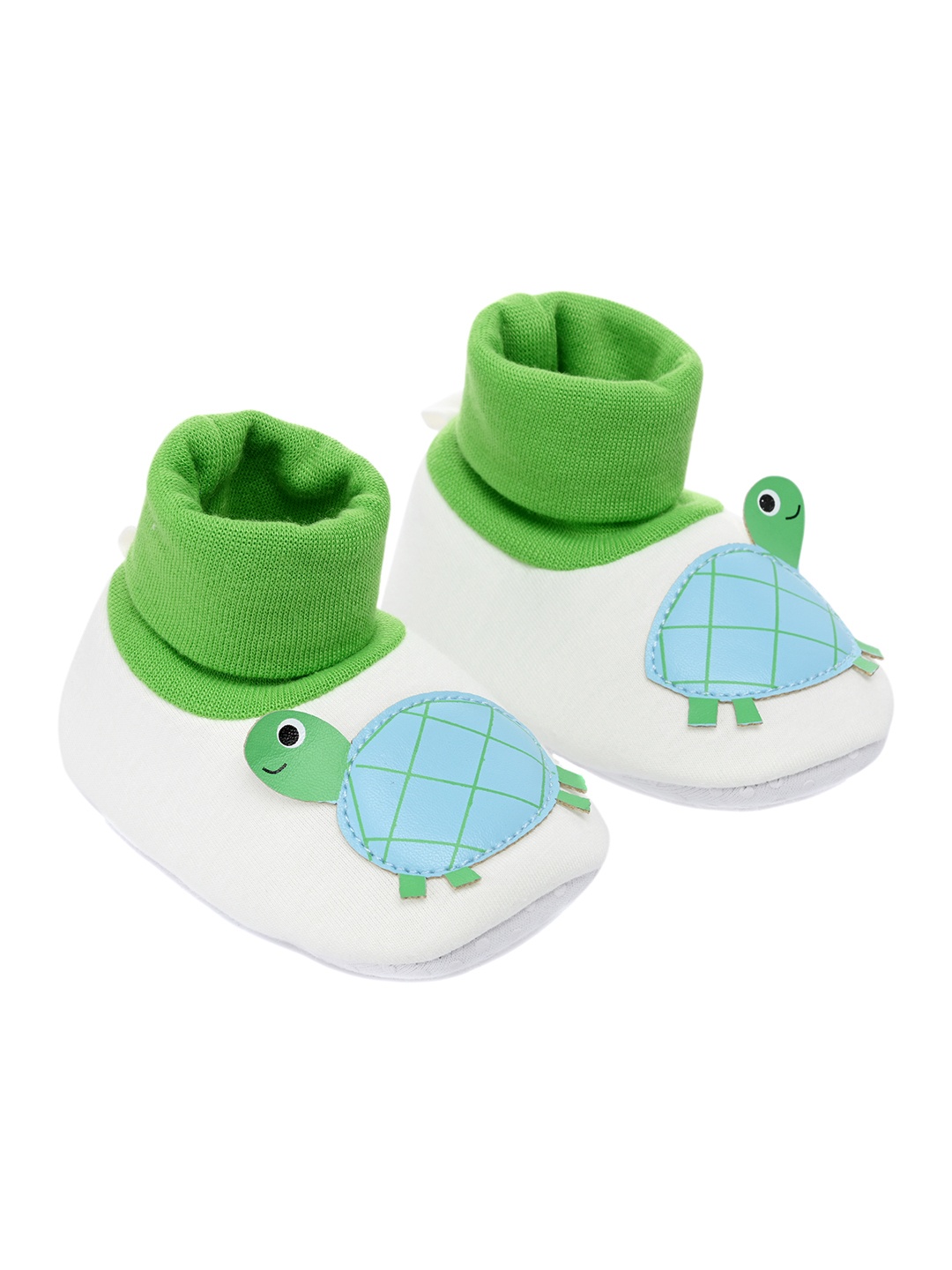 

mothercare Infant Boys Tortoise Applique Detail Booties, White