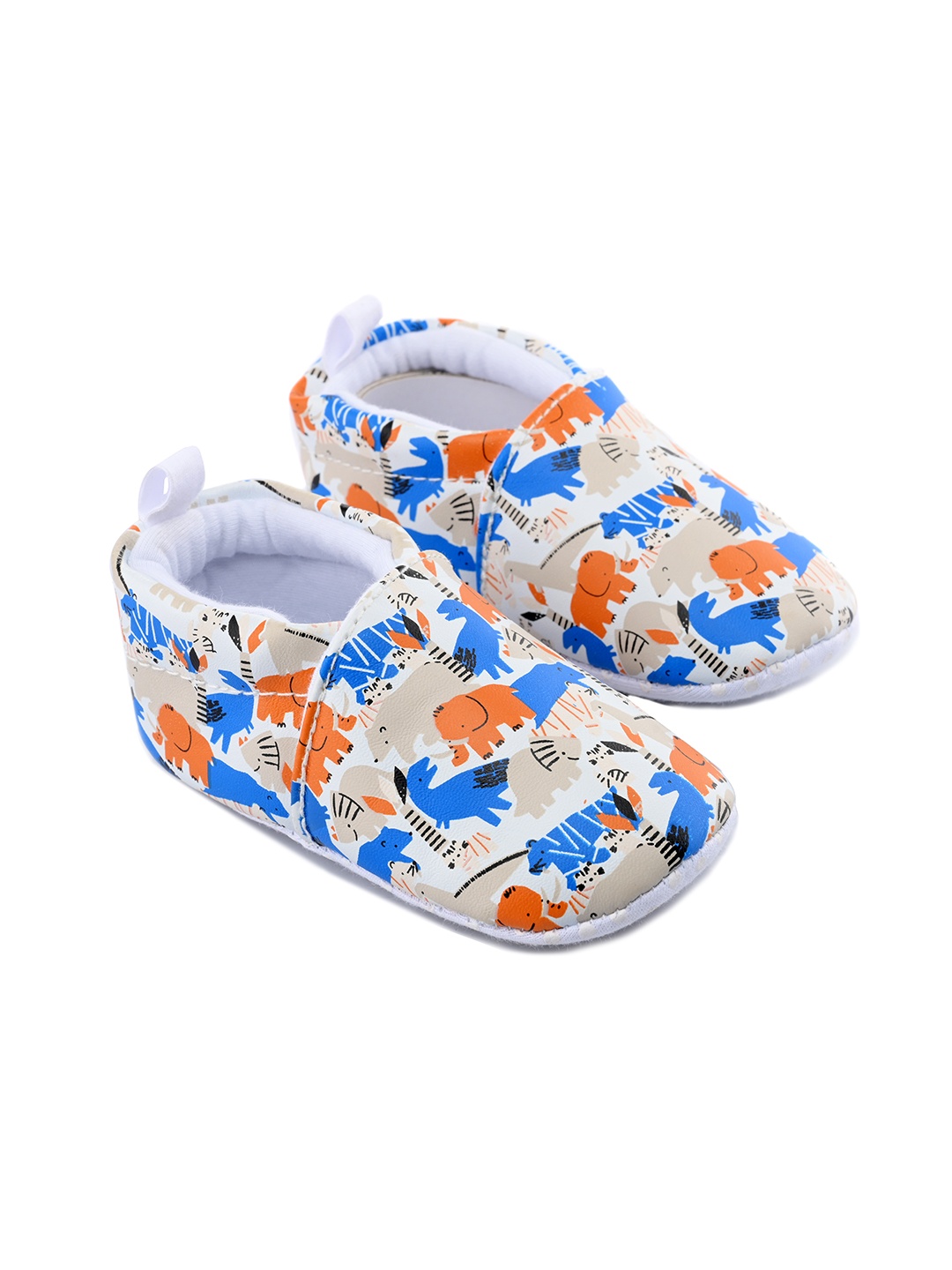 

mothercare Infant Boys Printed Pure Cotton Booties, Multi