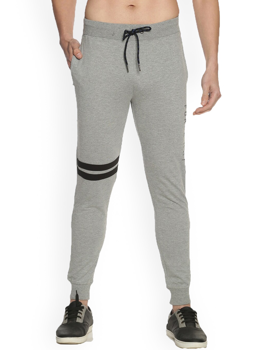 

Force NXT Men Mid-Rise Cotton Joggers, Grey