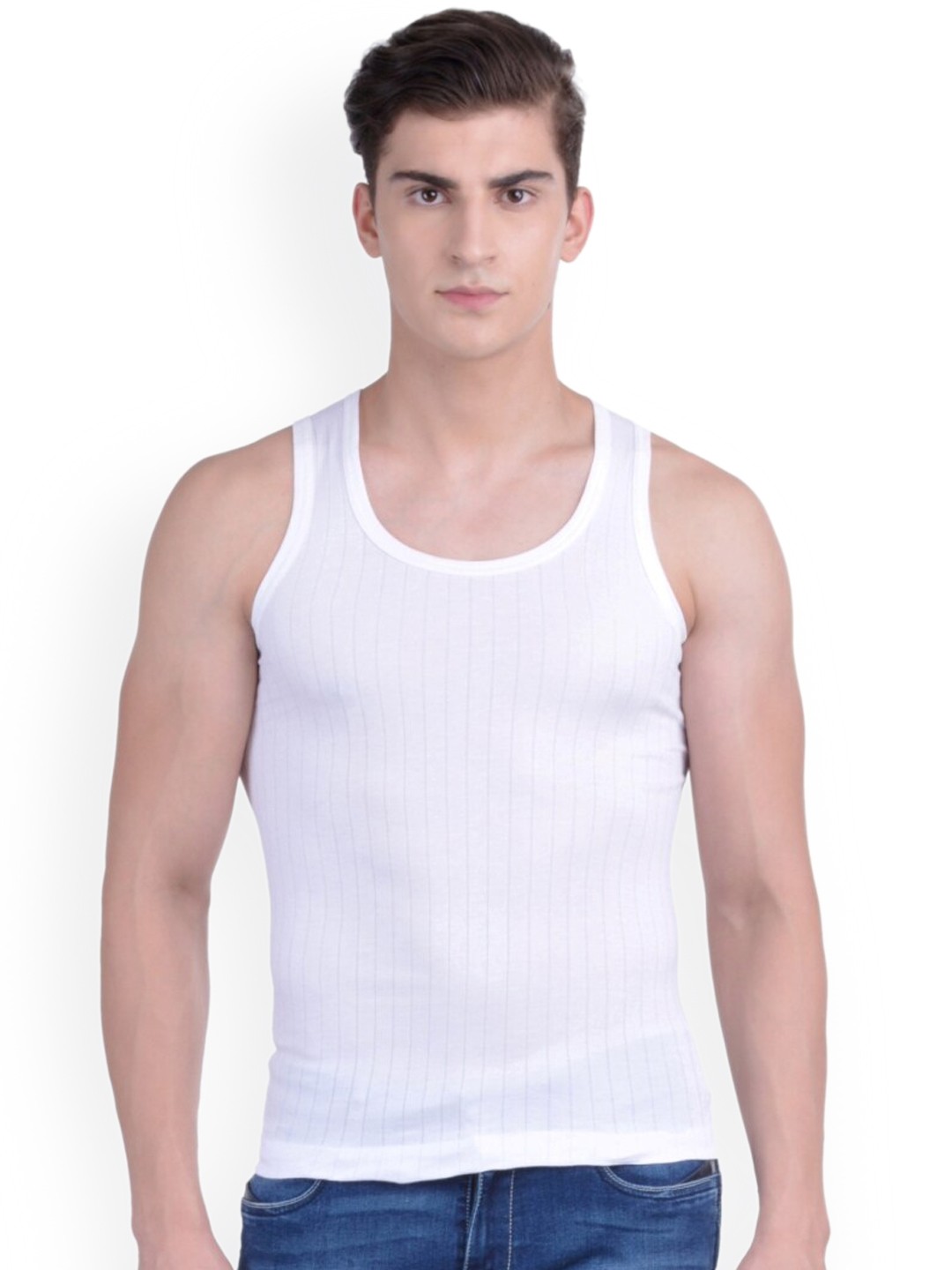

Force NXT Men Pack Of 5 Cotton Innerwear Vests, White