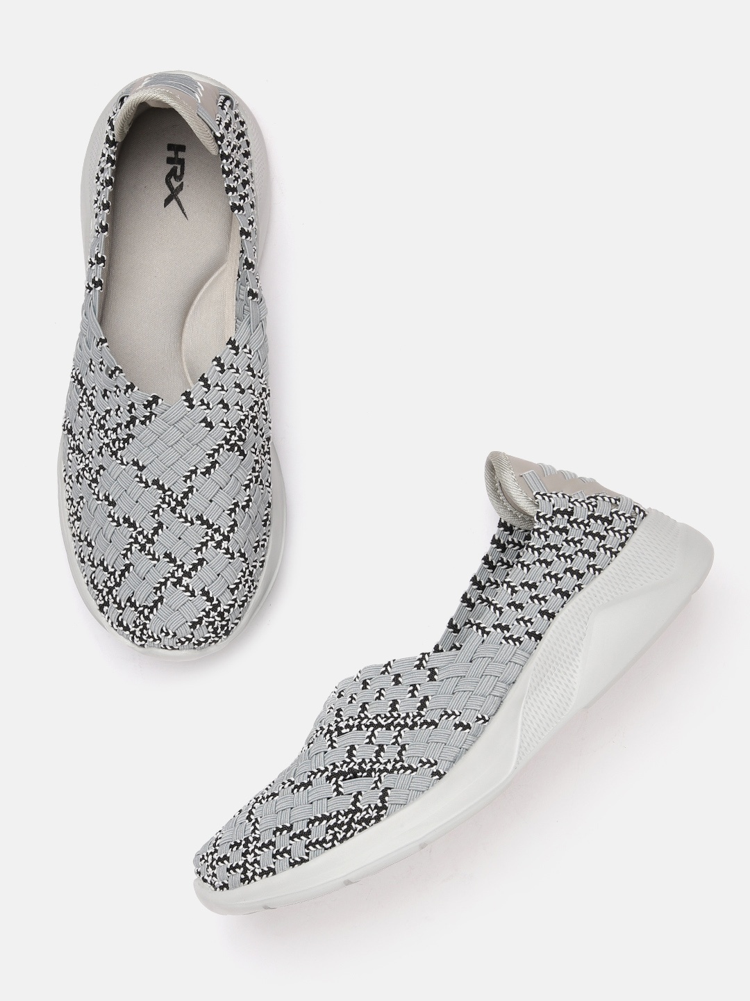 

HRX by Hrithik Roshan Women Woven Design Walking Shoes, Grey