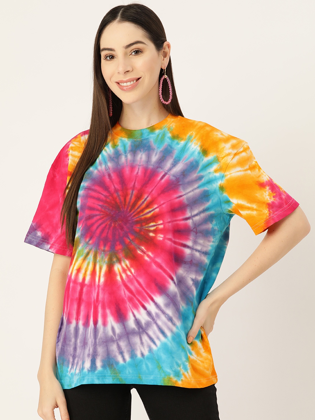 

Maaesa Tie & Dye Relaxed Fit T-shirt, Multi