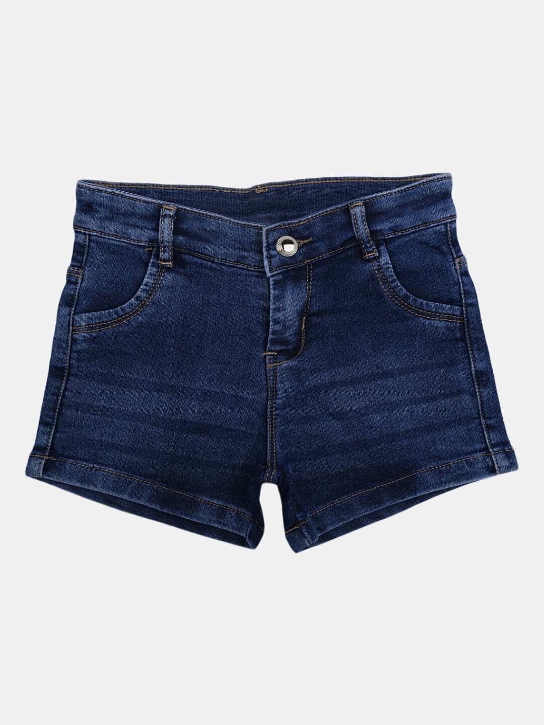 

V-Mart Girls Outdoor Mid Rise Denim Shorts, Blue