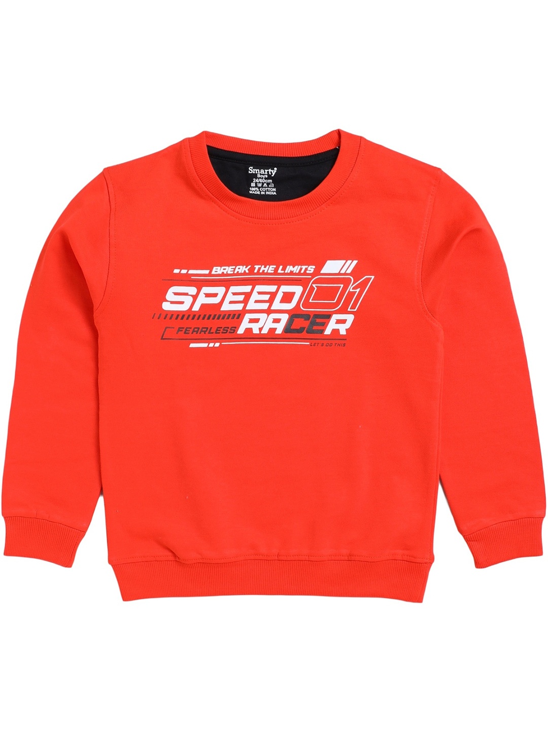

Smarty Boys Printed Sweatshirt, Orange