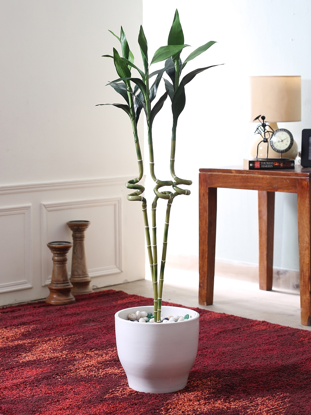 

Fourwalls Set Of 3 Green Artificial Dancing Bamboo Plants Without Pot