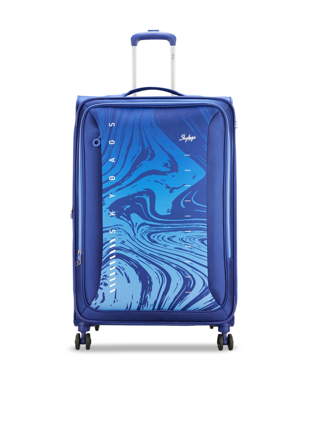 

Skybags Abstract Printed Detail Soft-Sided Large Trolley Suitcase, Violet