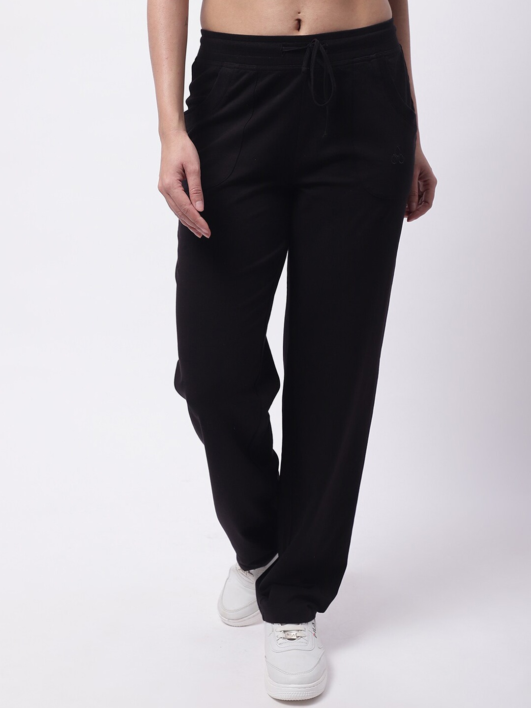 

NoBarr Women Loose Fit Cotton Trousers, Black