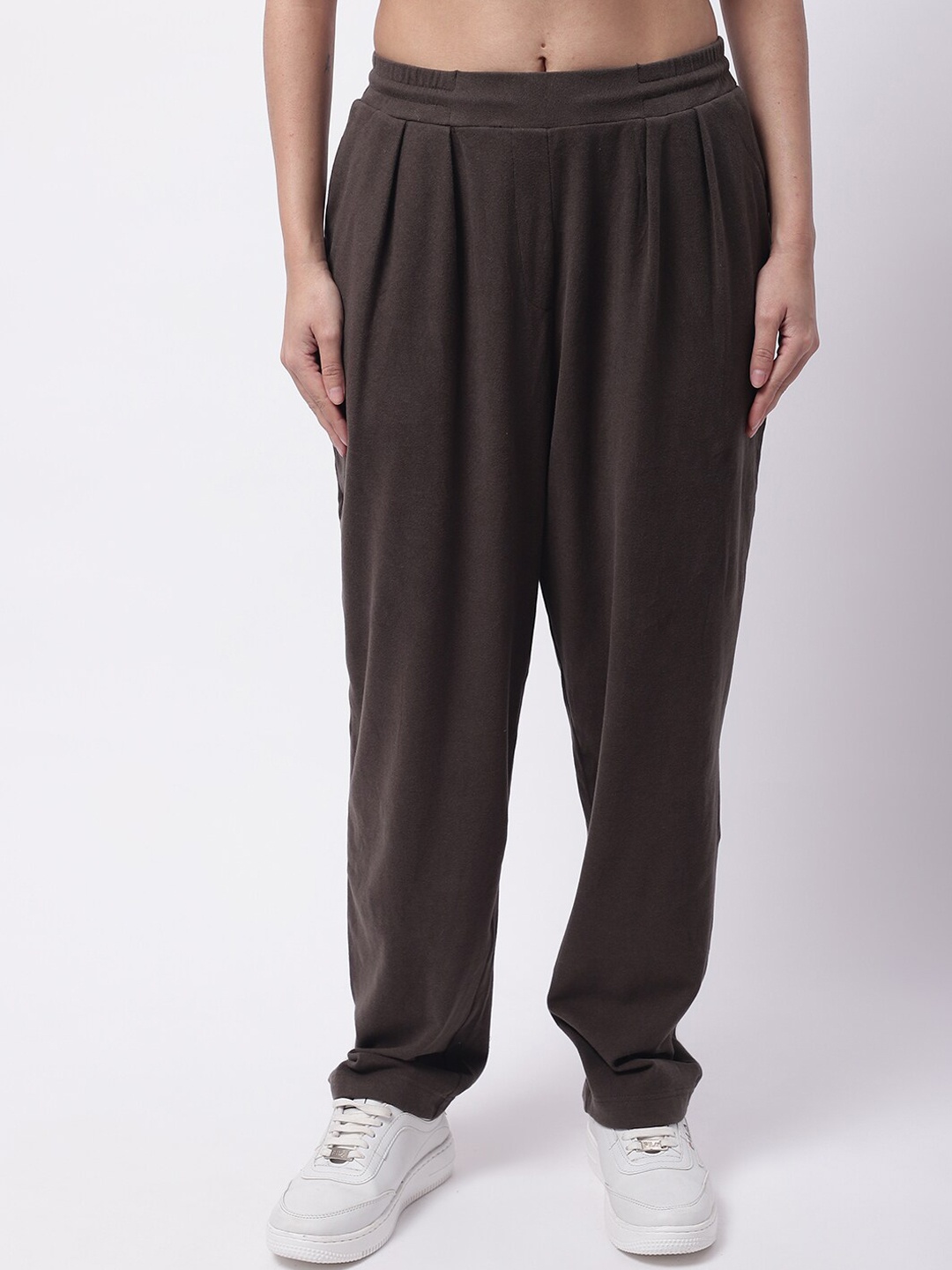 

NoBarr Women Loose Fit Trousers, Olive