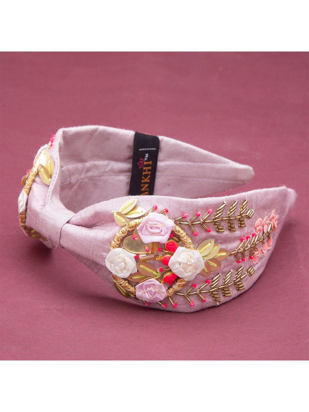 

TANKHI Women Embellished Hairband, Pink