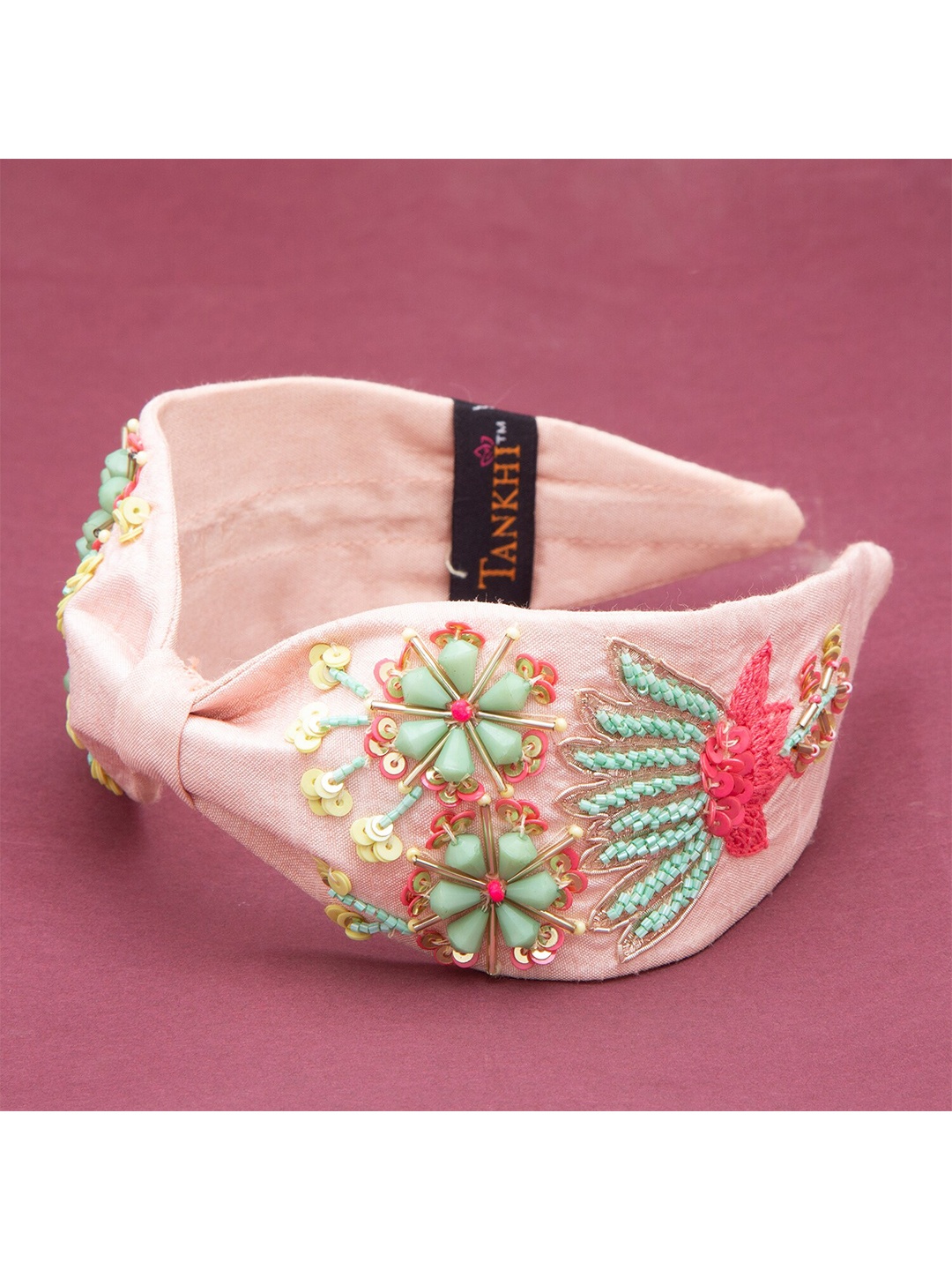 

TANKHI Women Embellished Hairband, Pink