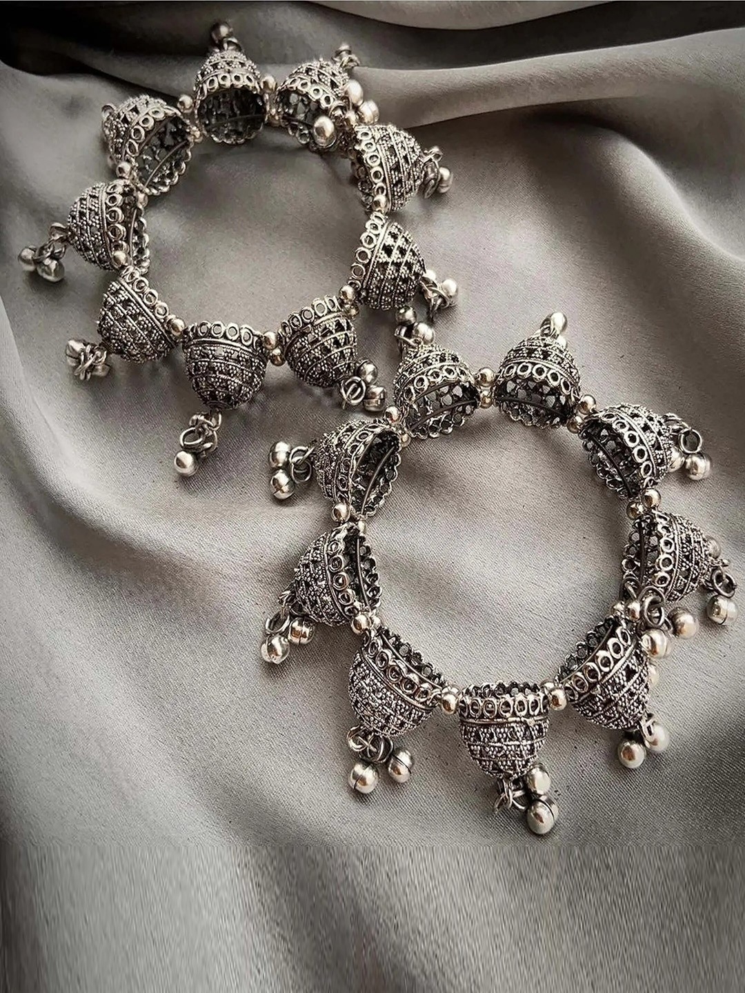 

Krelin Women Set Of 2 German Silver Kada Bracelet