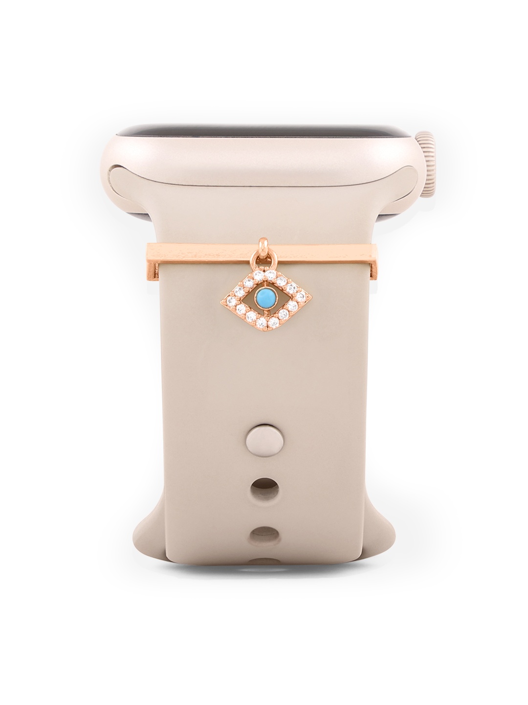 

MINUTIAE Women Evil Eye Watch Charm, Rose gold