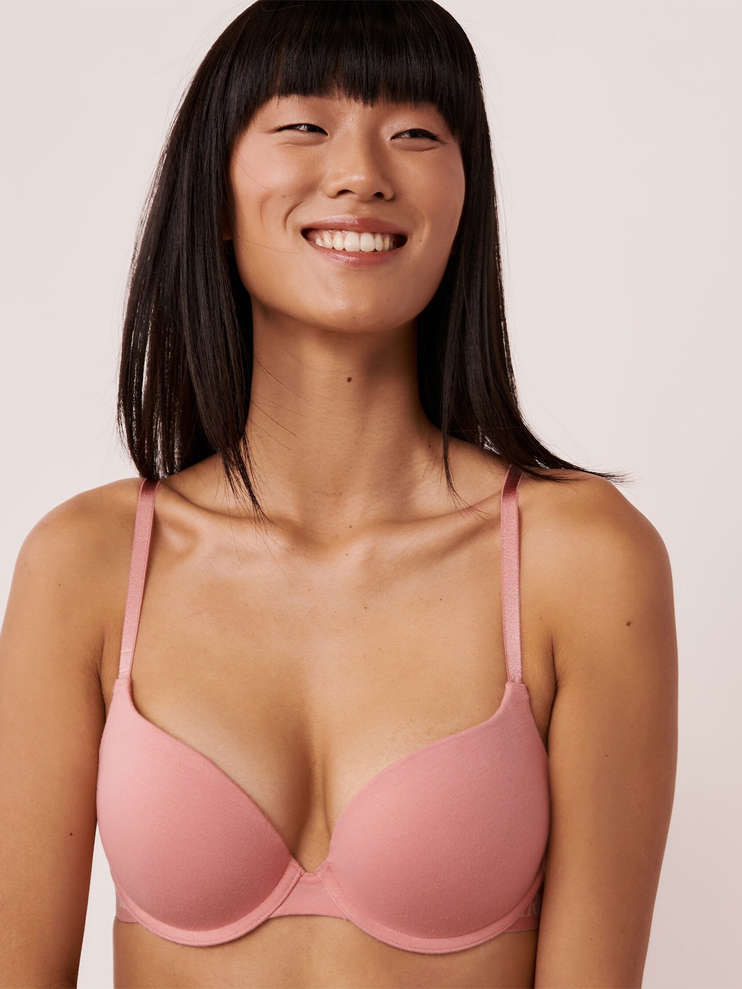 

La Vie en Rose Underwired Heavily Padded Seamless Cotton Bra