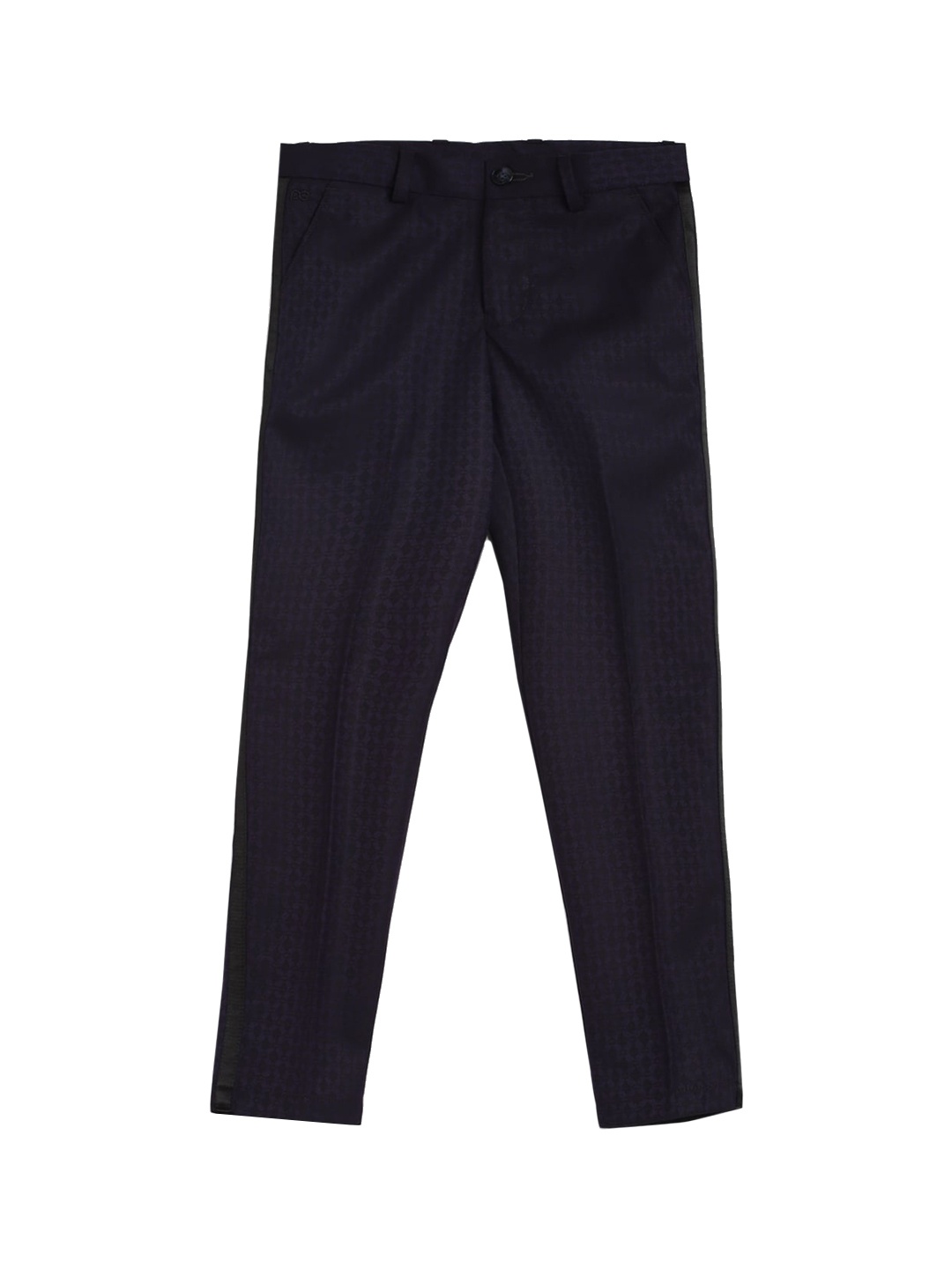 

Peter England Boys Regular Fit Mid-Rise Formal Trousers, Navy blue