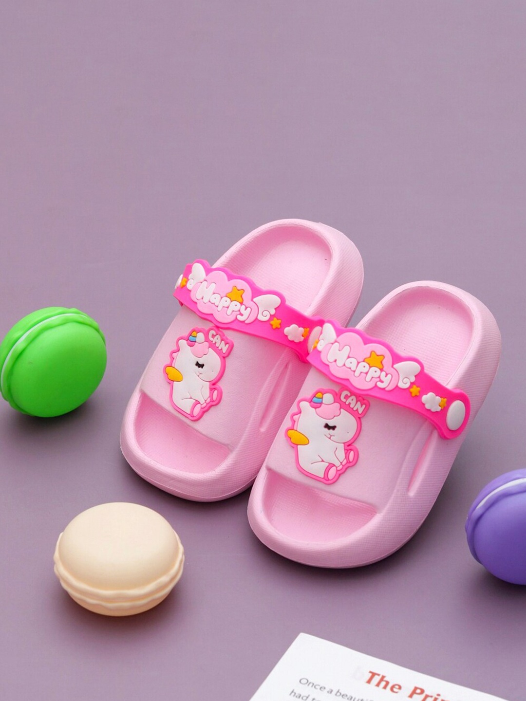 

Yellow Bee Girls Slip On Clogs, Pink