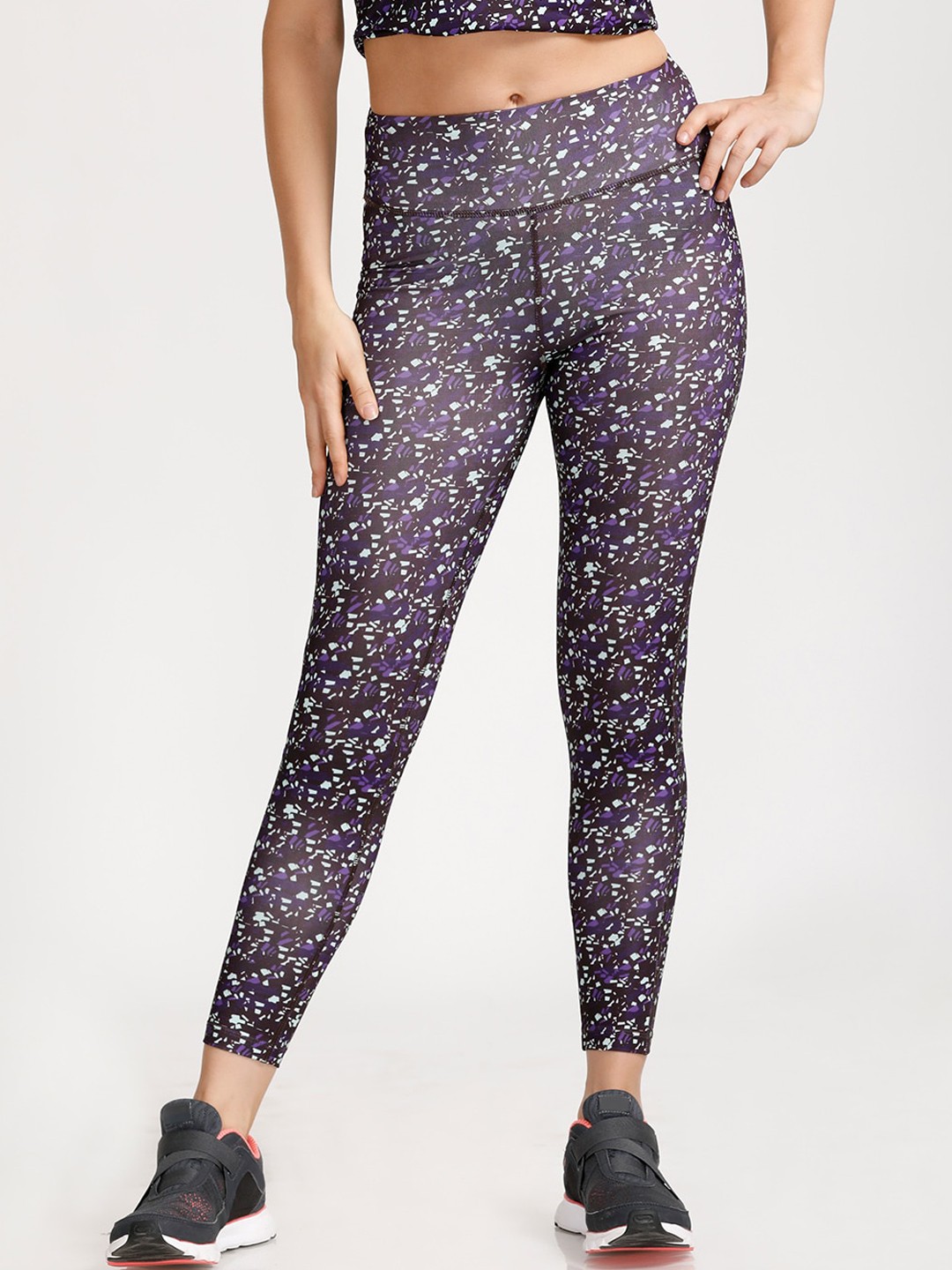 

WEST VOGUE by Zivame Women Purple Printed Tights