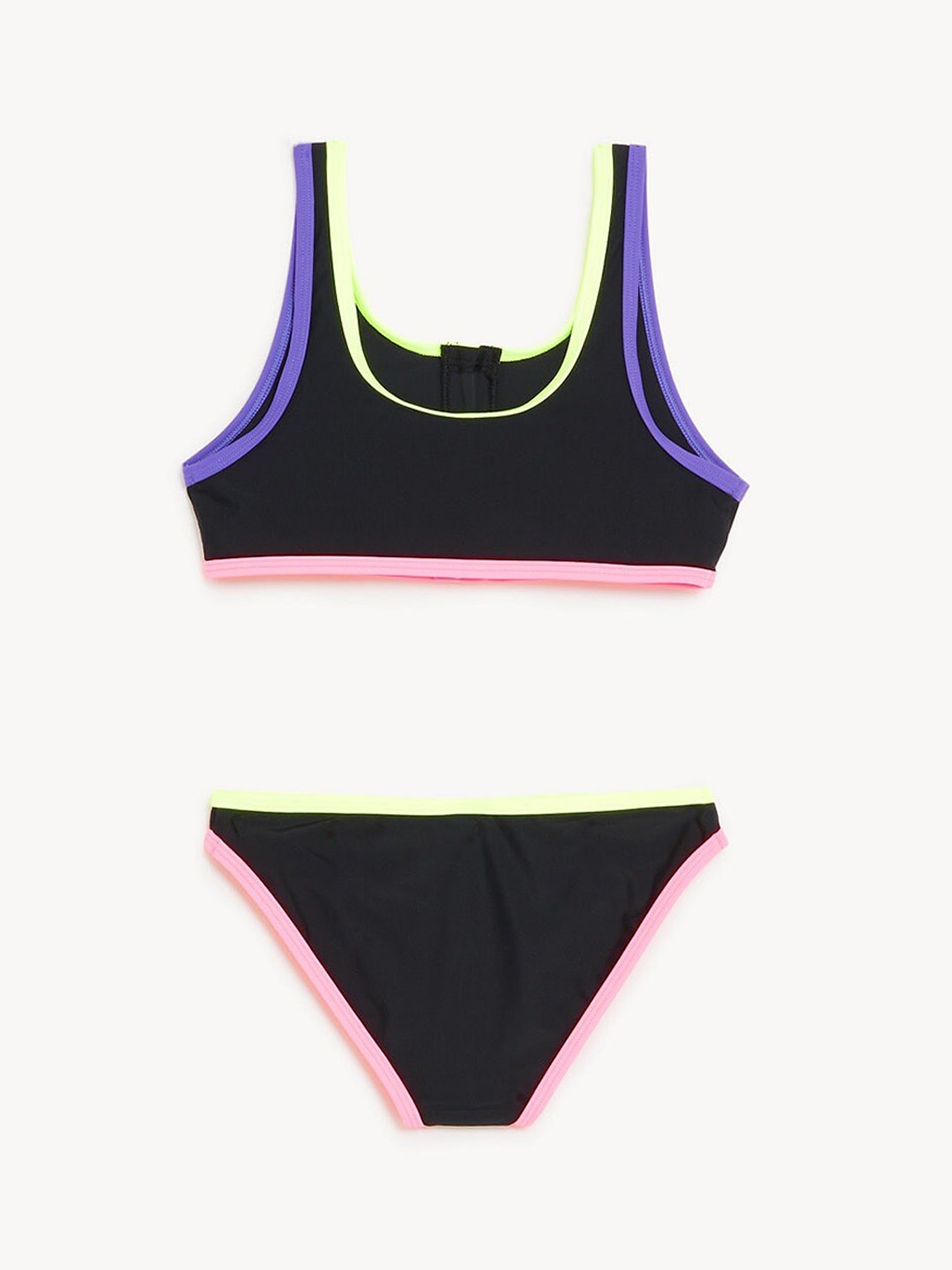Marks & Spencer Girls Sleeveless Swimwear, Black