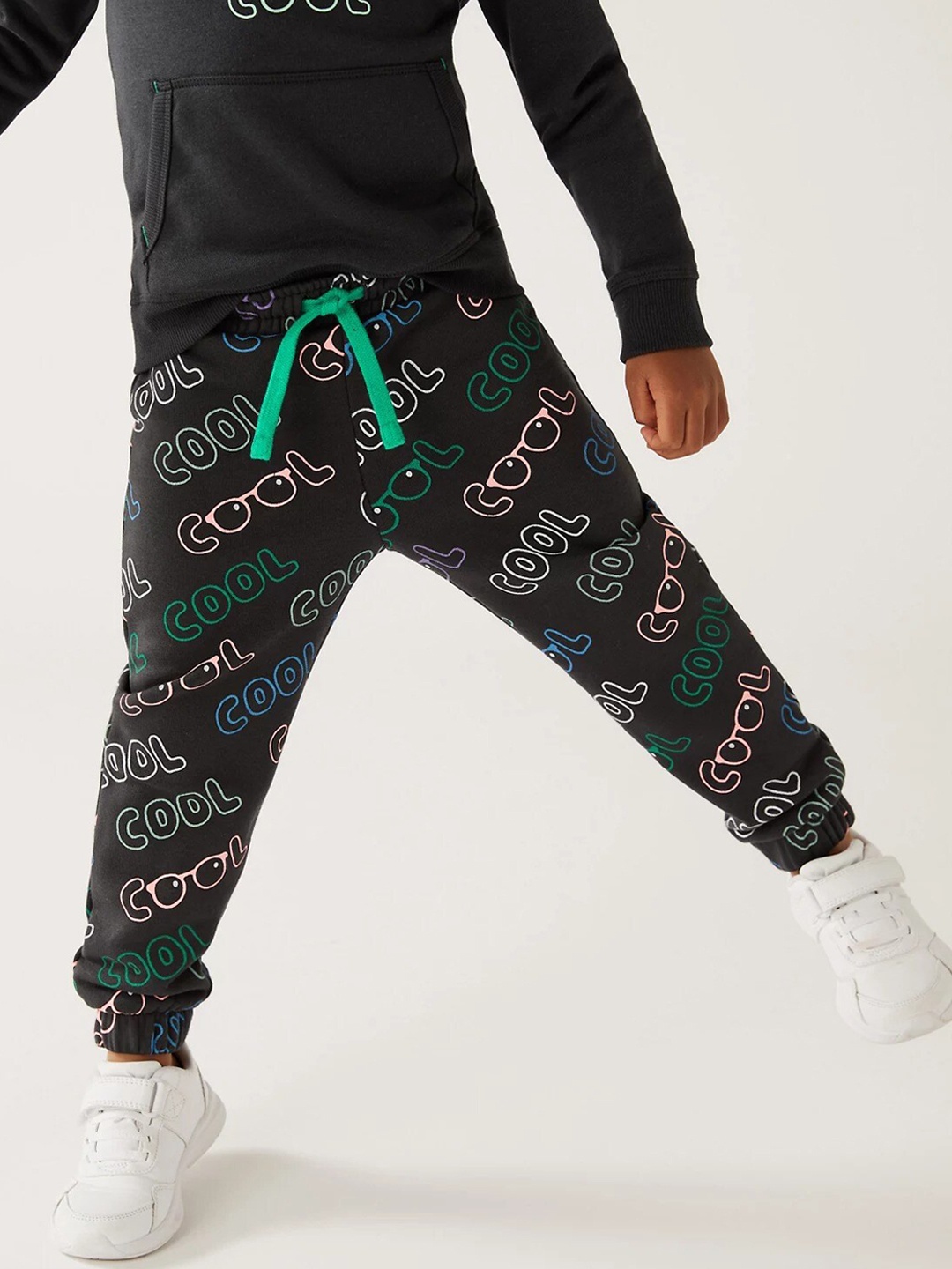 

Marks & Spencer Boys Typography Printed Joggers, Grey