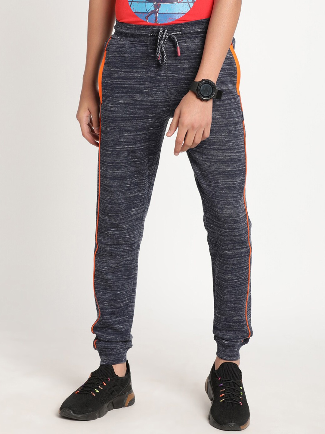 

Indian Terrain Boys Cotton Track Pants, Blue
