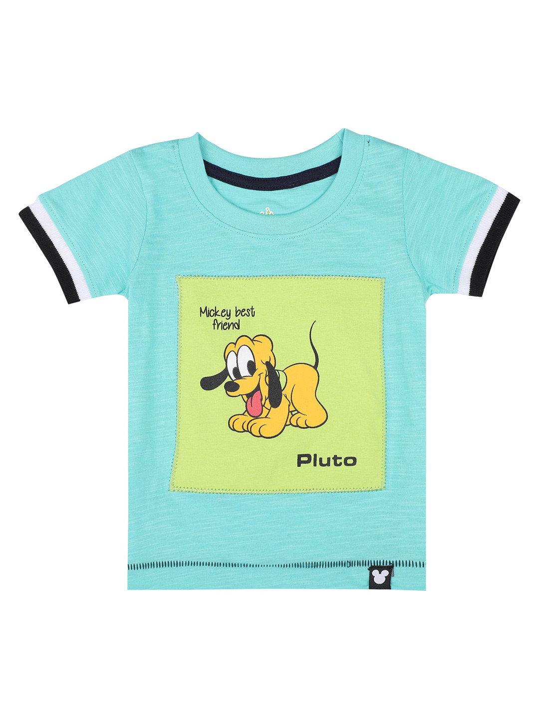 

Bodycare Kids Boys Pluto Printed Cotton T-shirt, Sea green