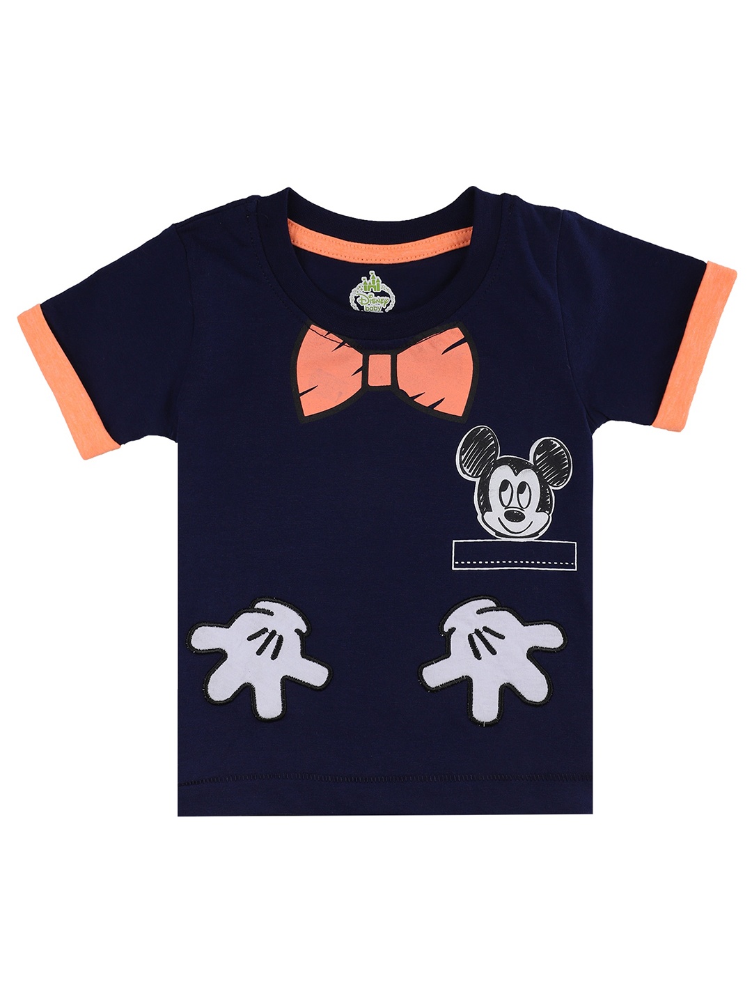 

Bodycare Kids Boys Mickey Mouse Graphic Printed Cotton T-shirt, Navy blue