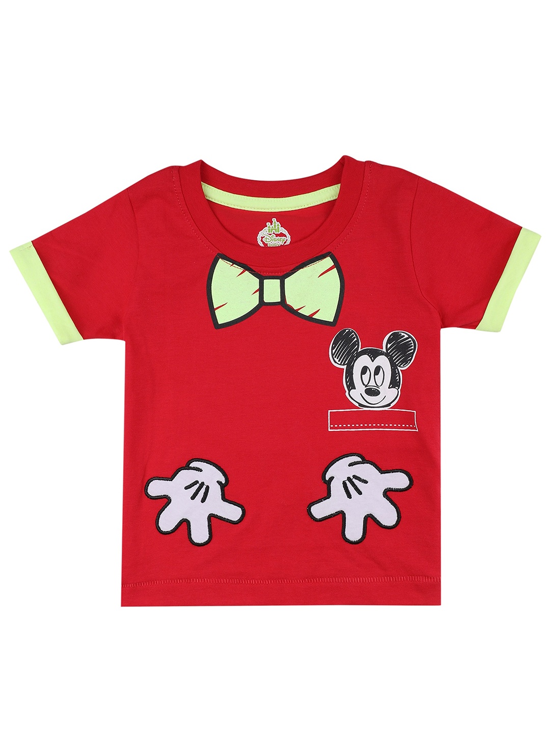 

Bodycare Kids Infant Boys Mickey & Friends Printed Cotton T-shirt, Red