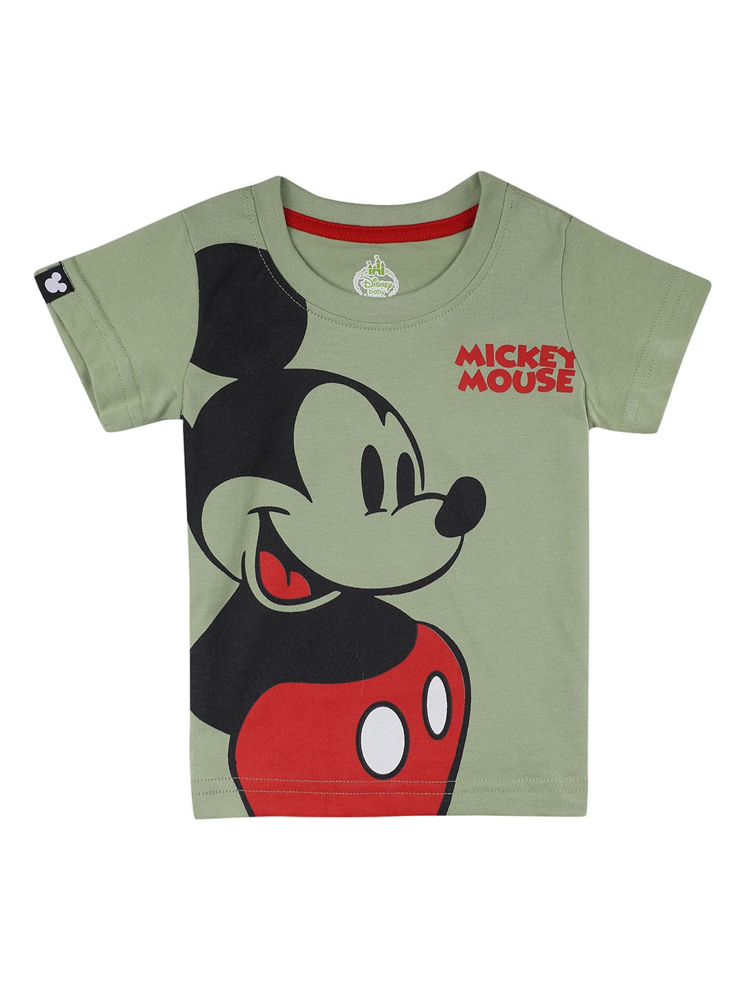 

Bodycare Kids Boys Mickey Mouse Printed Cotton T-shirt, Green