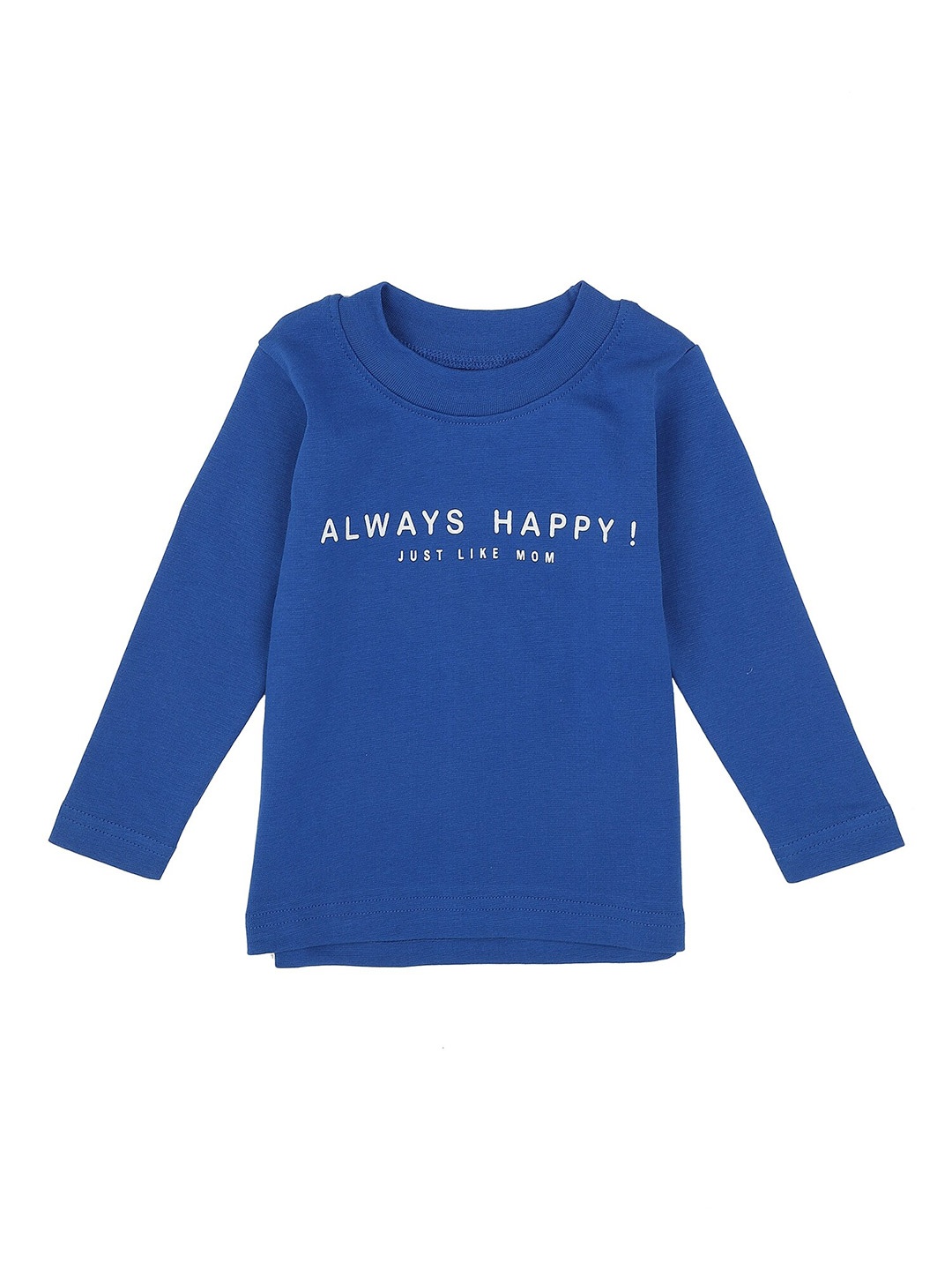 Bodycare Kids Boys Typography Printed Cotton T-shirt, Blue