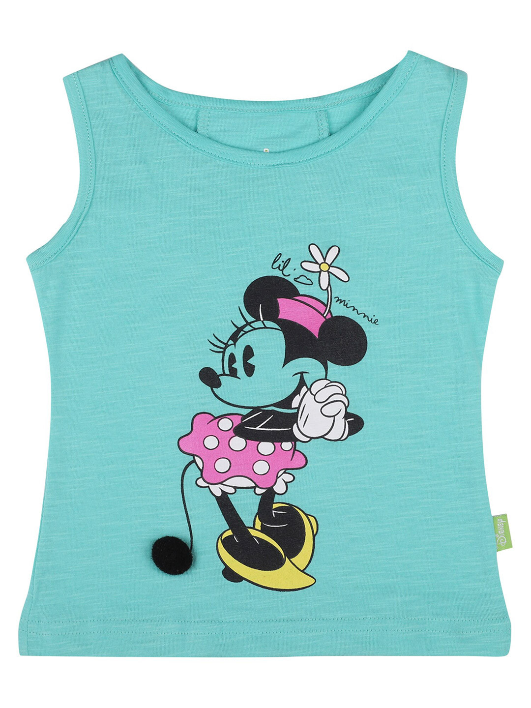 

Bodycare Kids Infant Girls Blue Printed Minnie Mouse Cotton T-shirt