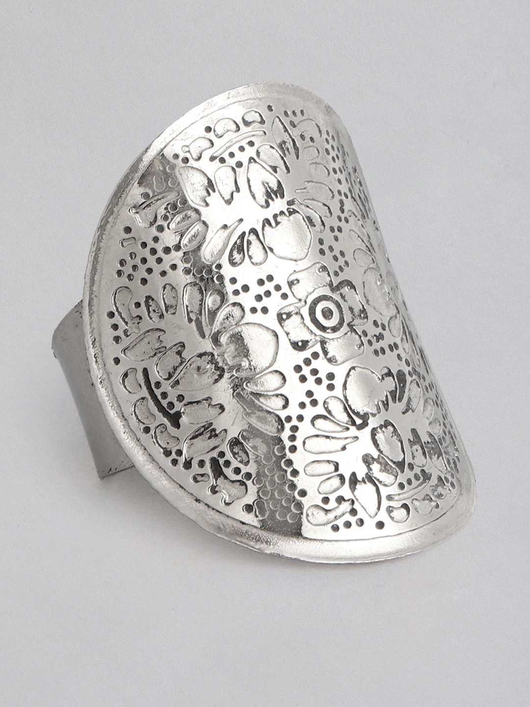 

Rang Gali Women Silver Plated Stainless Steel Antique Finger Ring