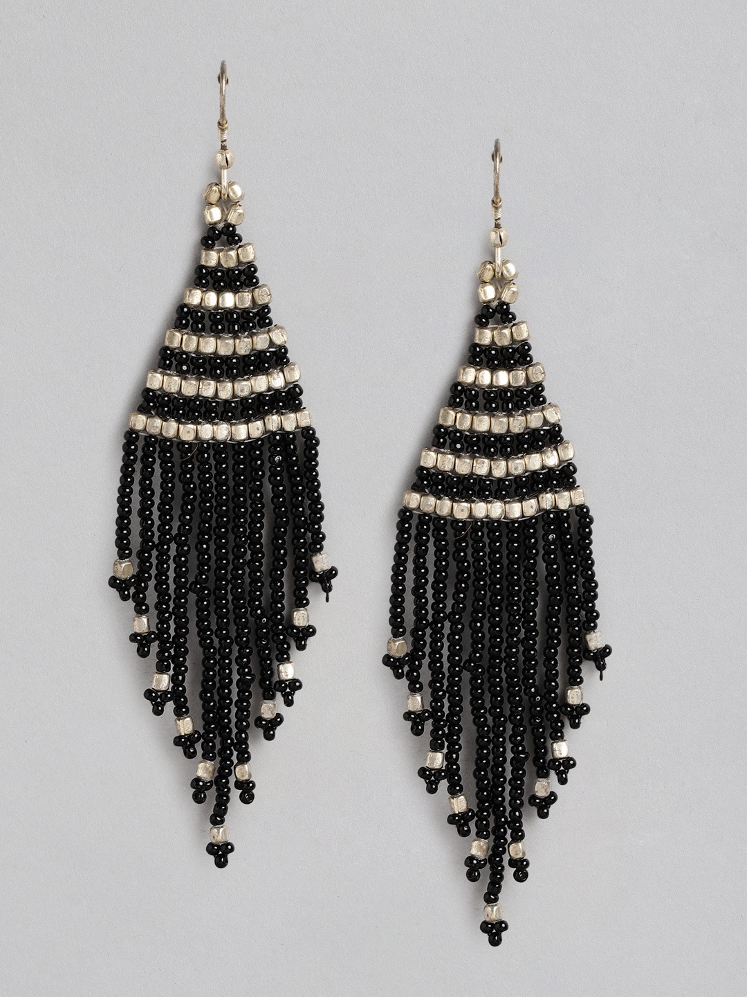 

Rang Gali Contemporary Drop Earrings, Black